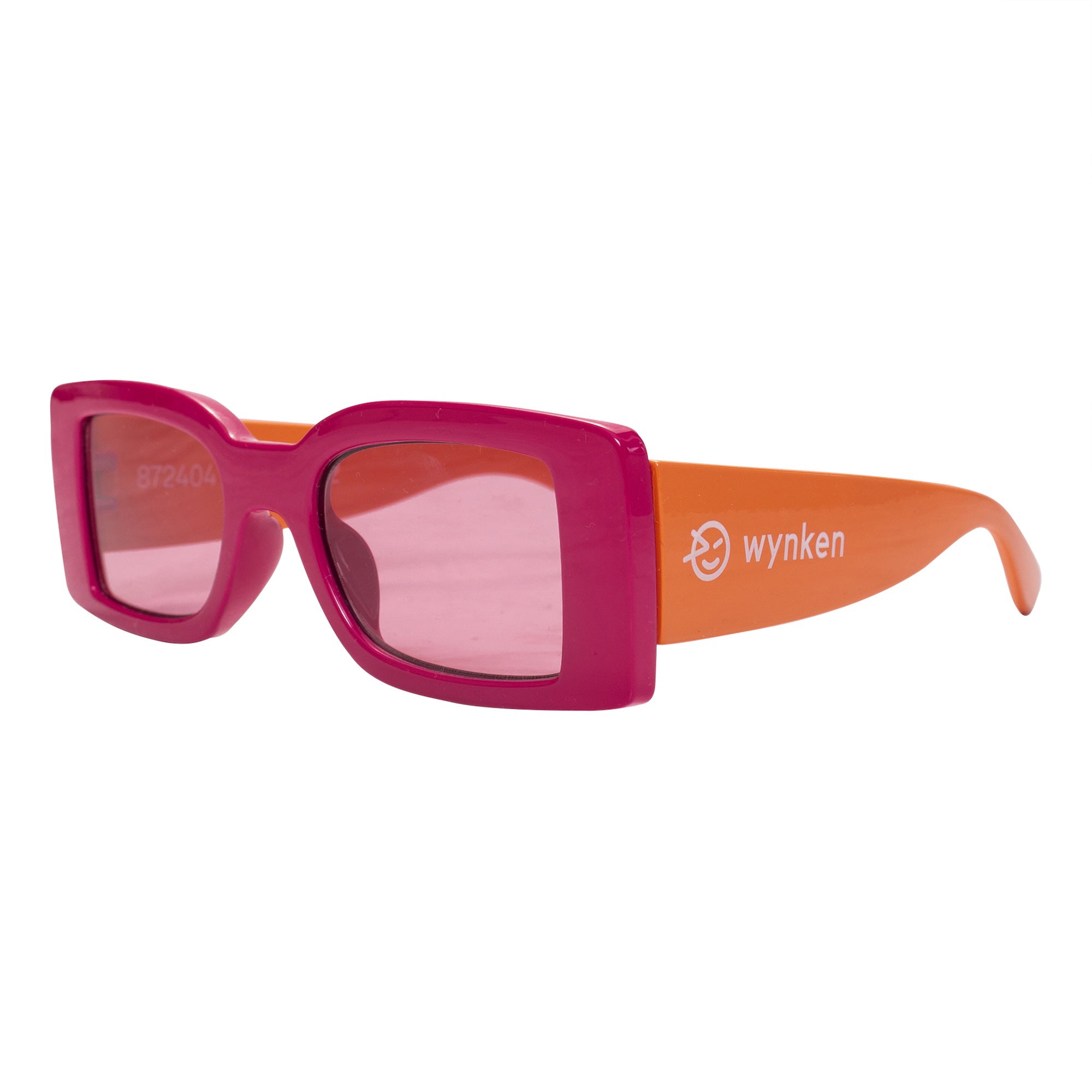Pop Colour Uv Sunglasses - Magenta/Naranja