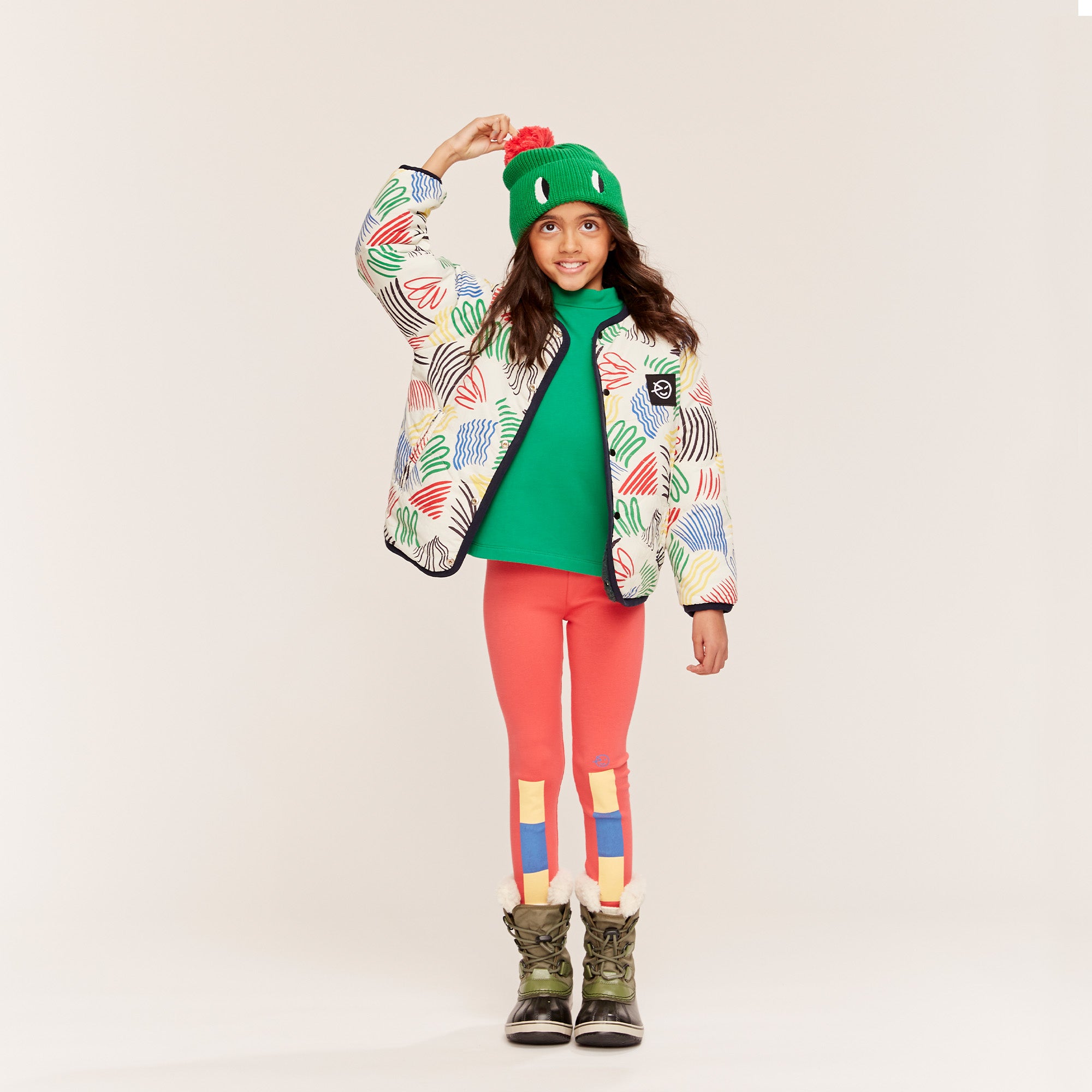Allegro Reversible Jacket - Allegro Print / Navy Green