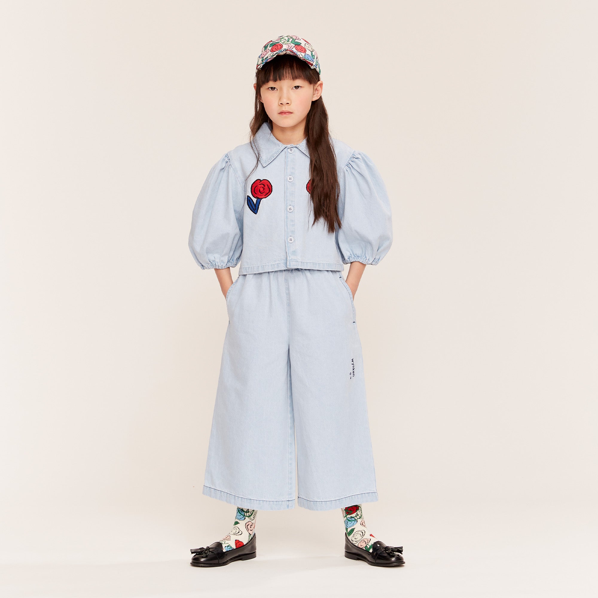 Annka Culotte Denim - Pale Bleached Wash