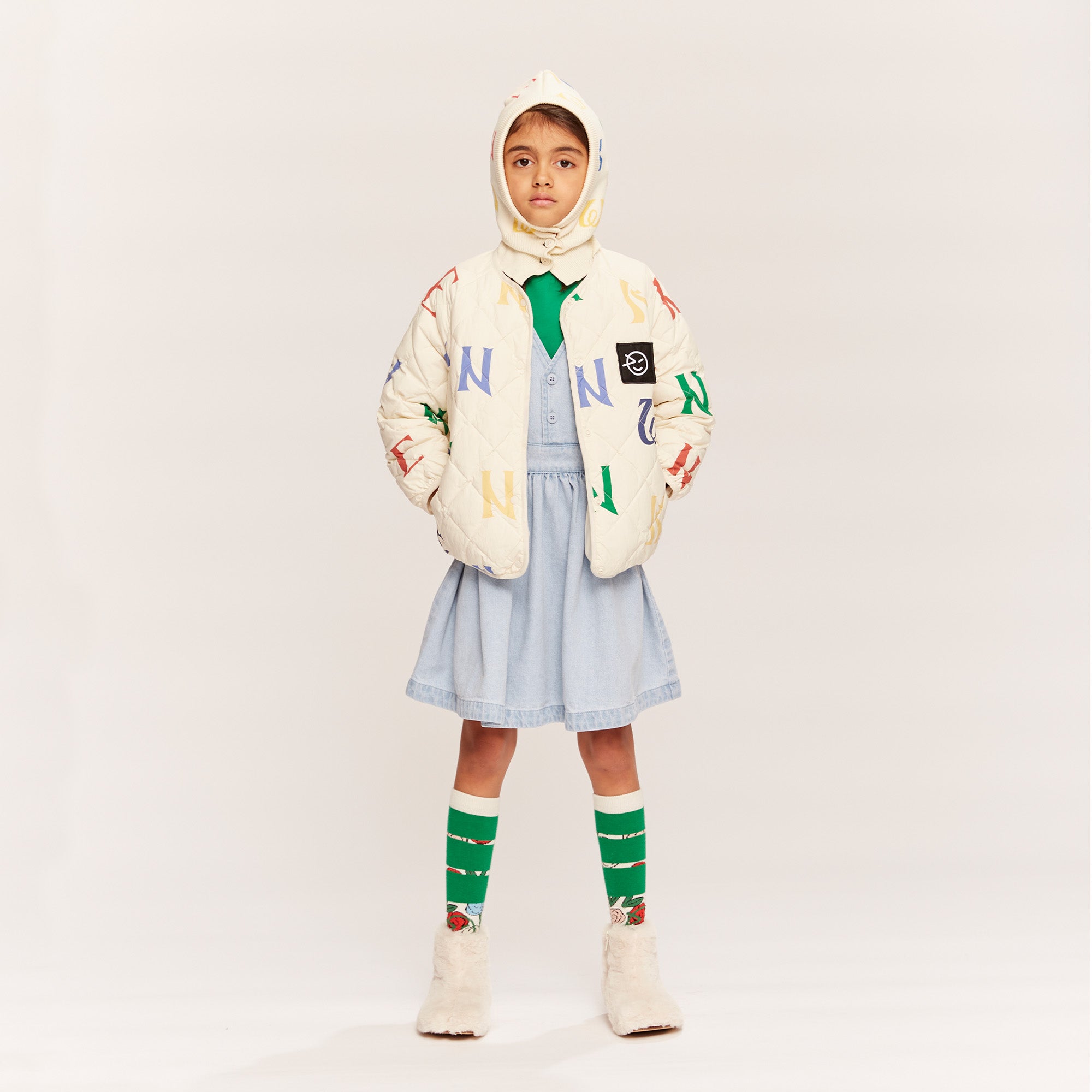 Annka Pinafore - Pale Bleached Wash