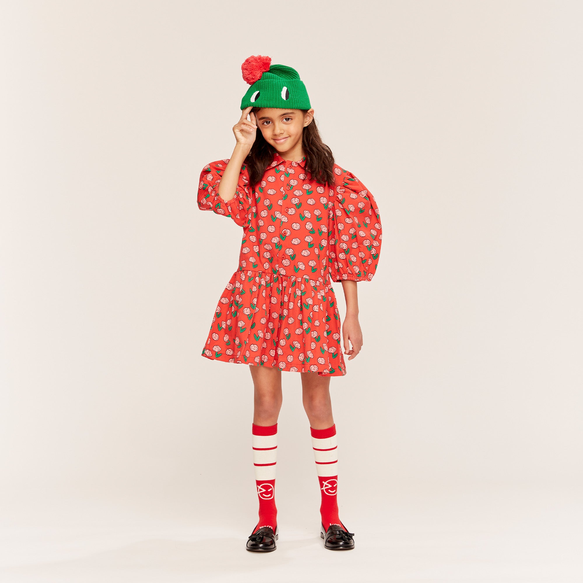 Beau Collar Dress - Dancing Dahlia