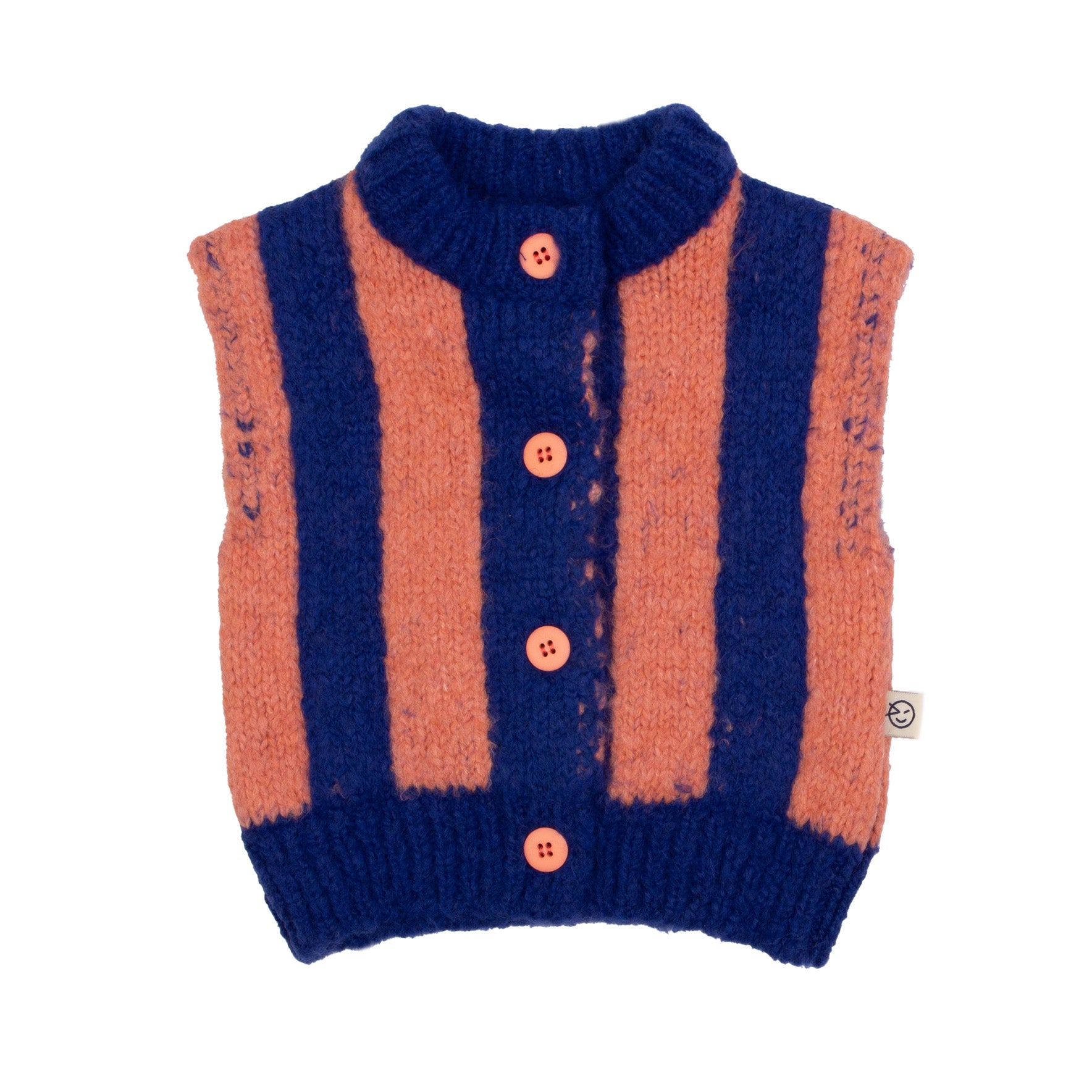 Baby Sator Waistcoat - Night Blue / Peach