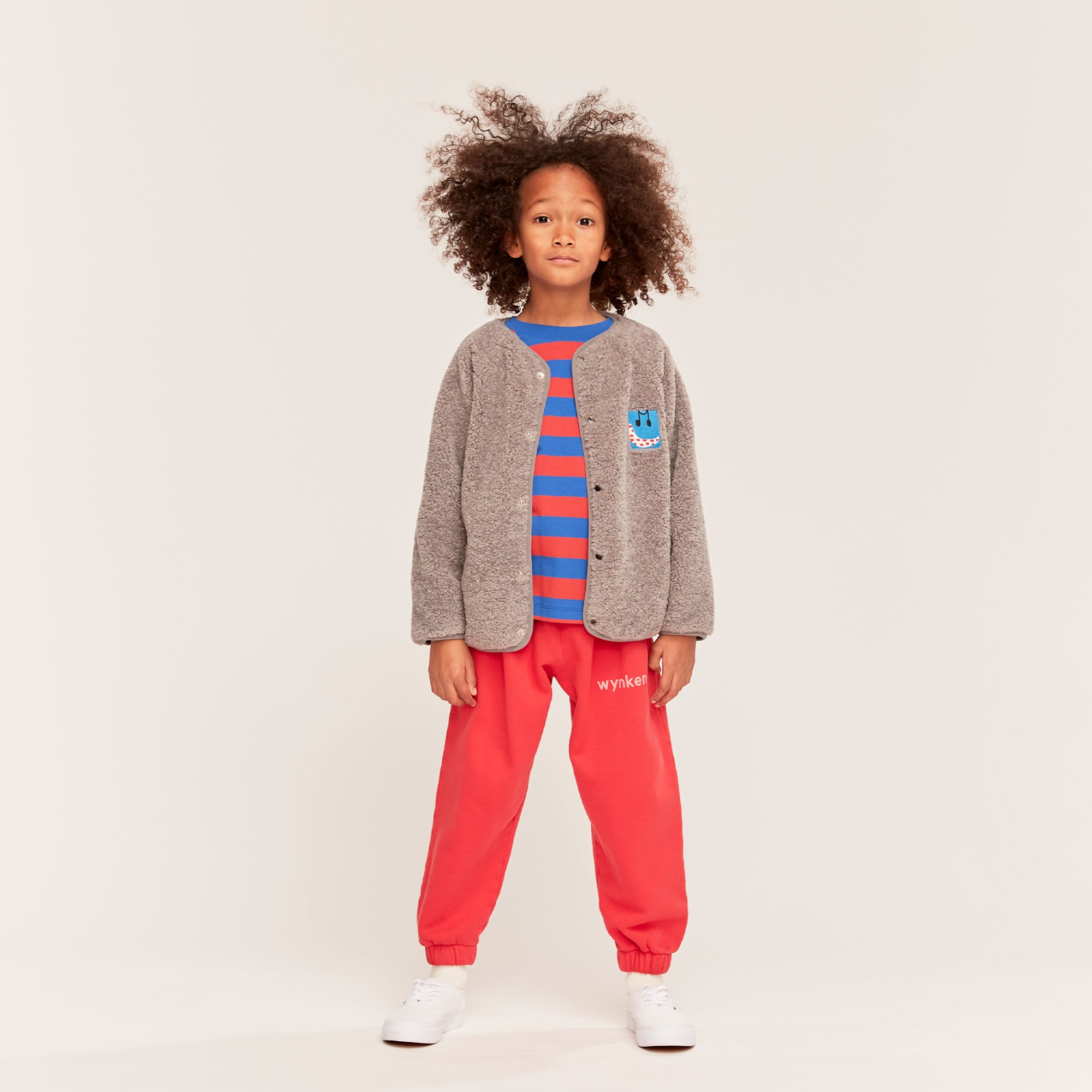Duo Stripe Tee - Ladybird Red / Slow Blue
