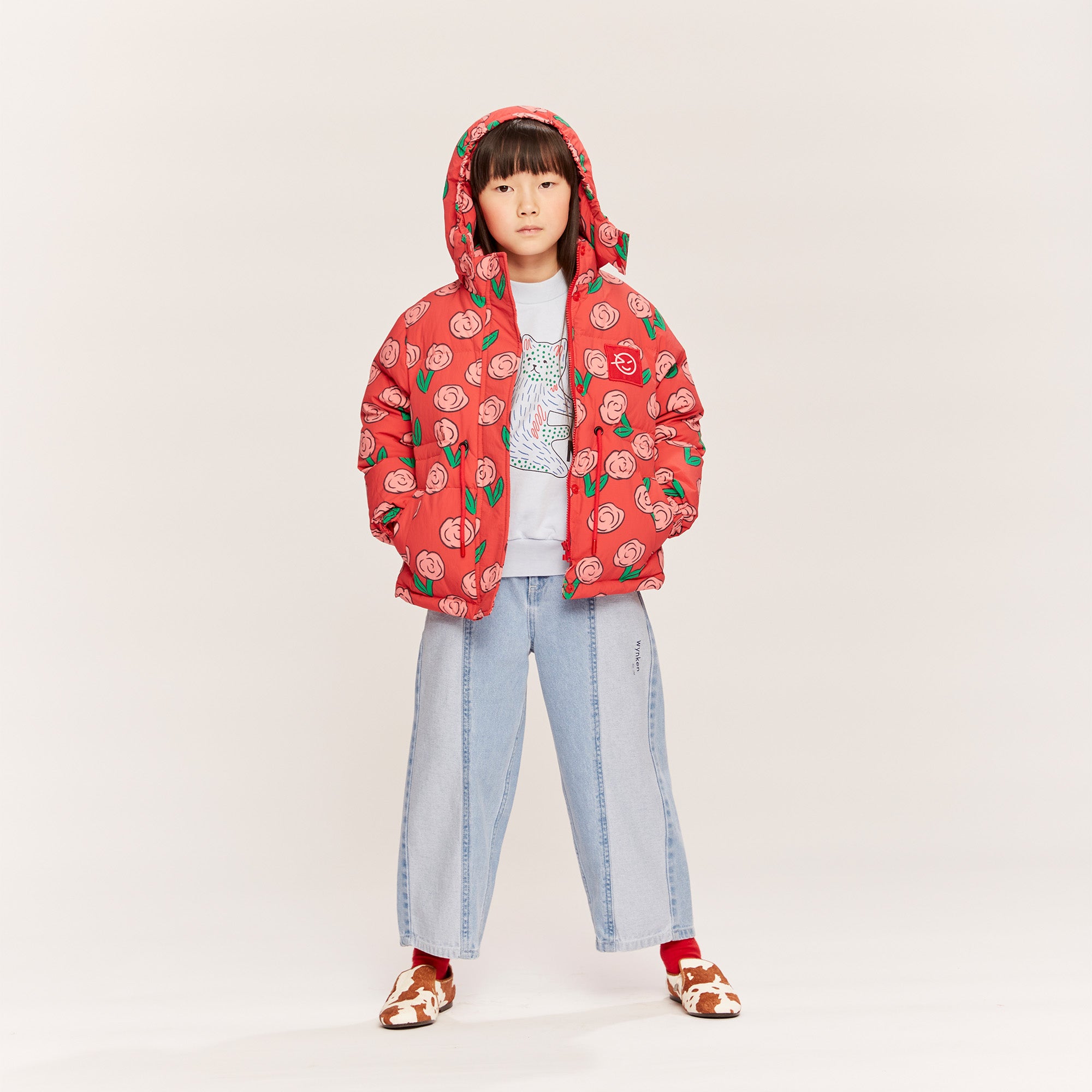 Kukka Down Jacket - Dancing Dahlia