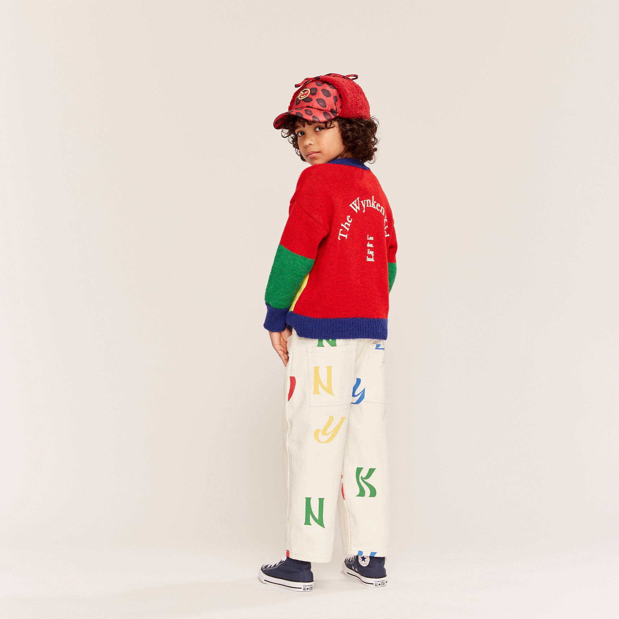 Lively Lento Cardigan - Bright Yellow / Red