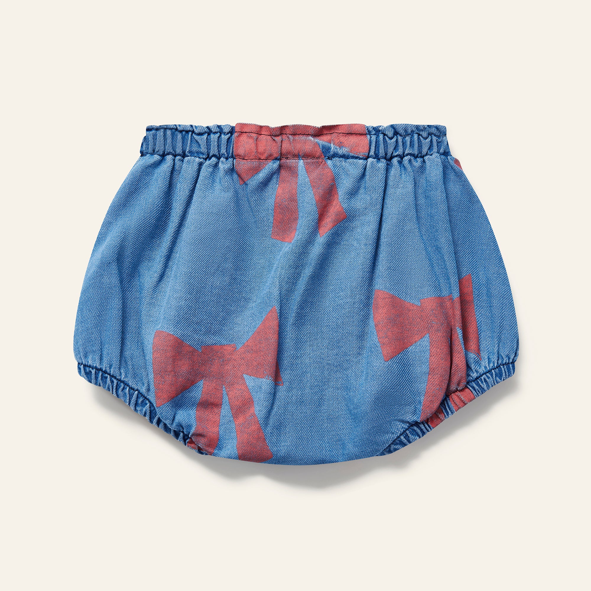 Mini Bow Bloomer - Twill Denim