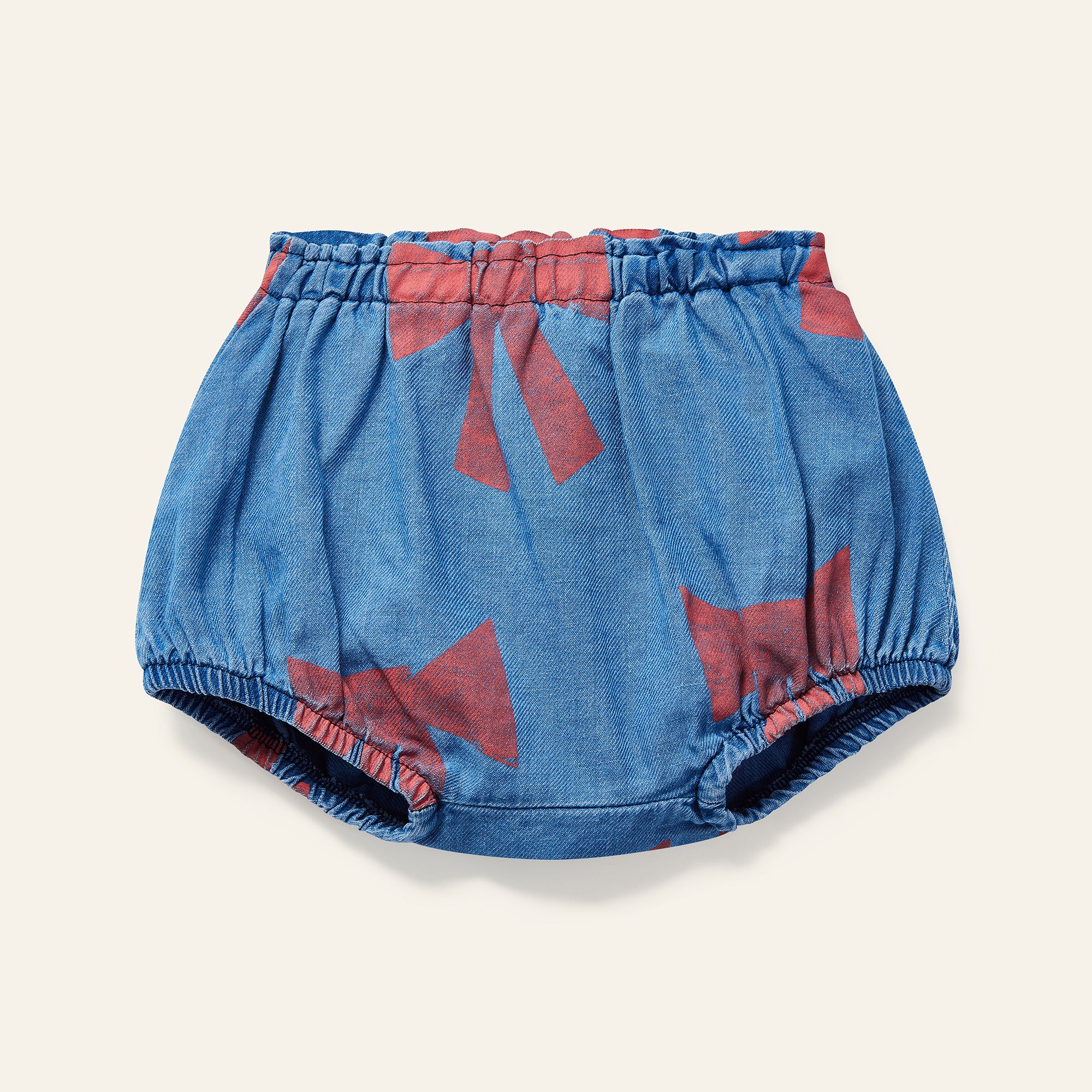 Mini Bow Bloomer - Twill Denim