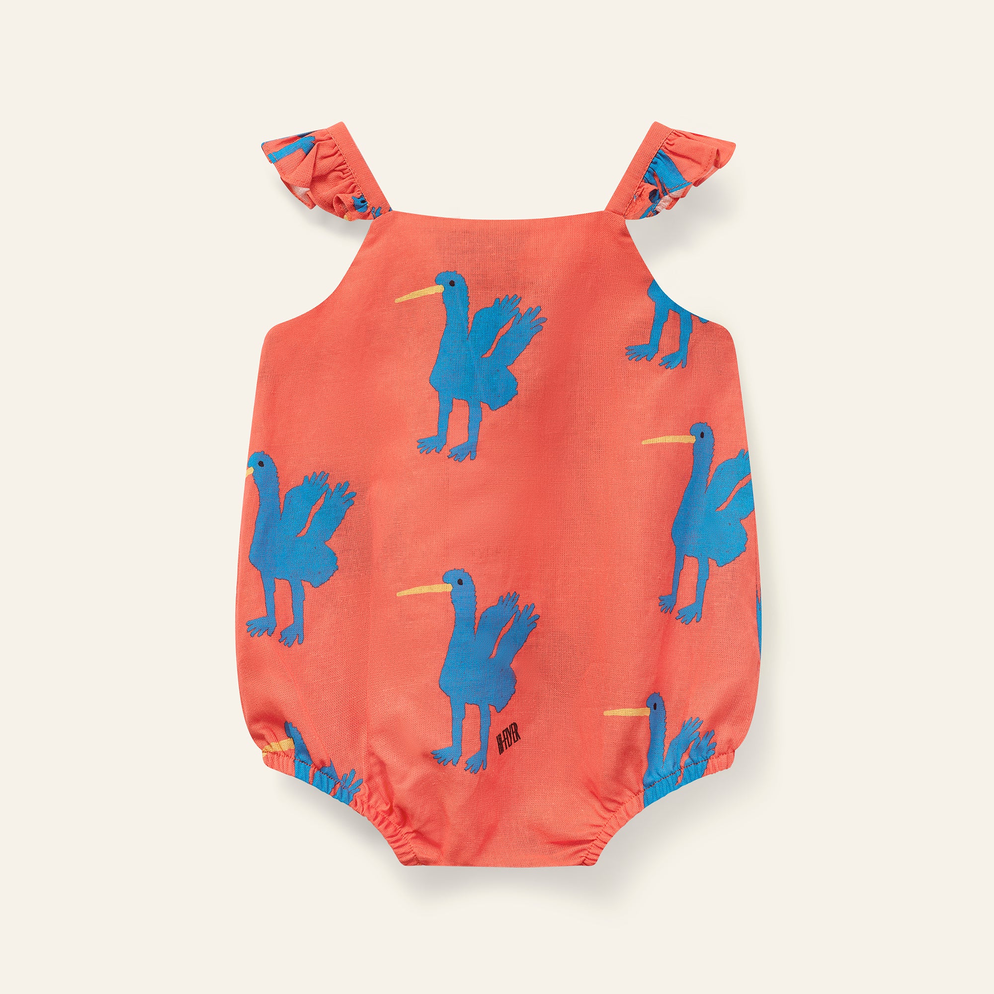 Mini Cuore Romper - Sunset Red