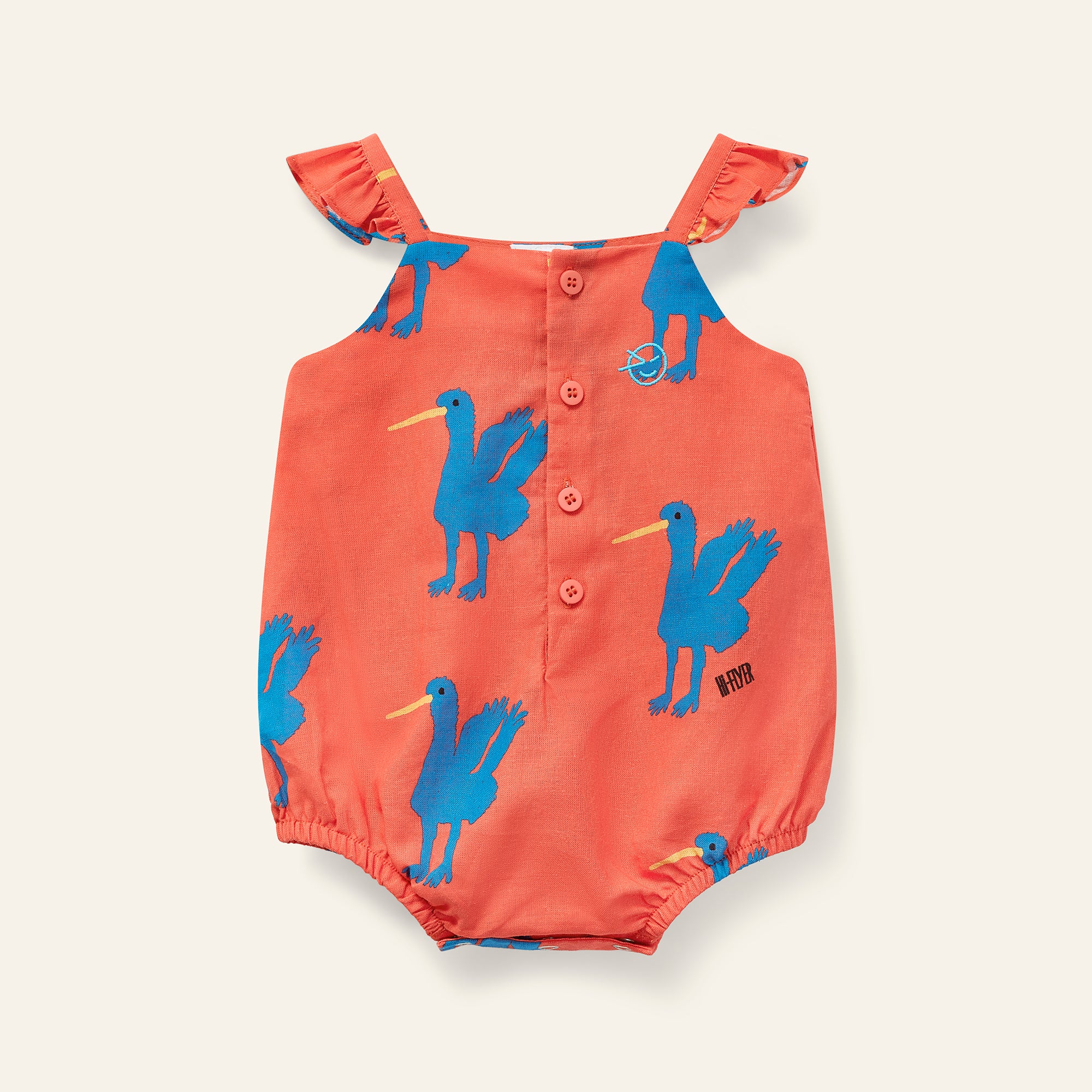 Mini Cuore Romper - Sunset Red