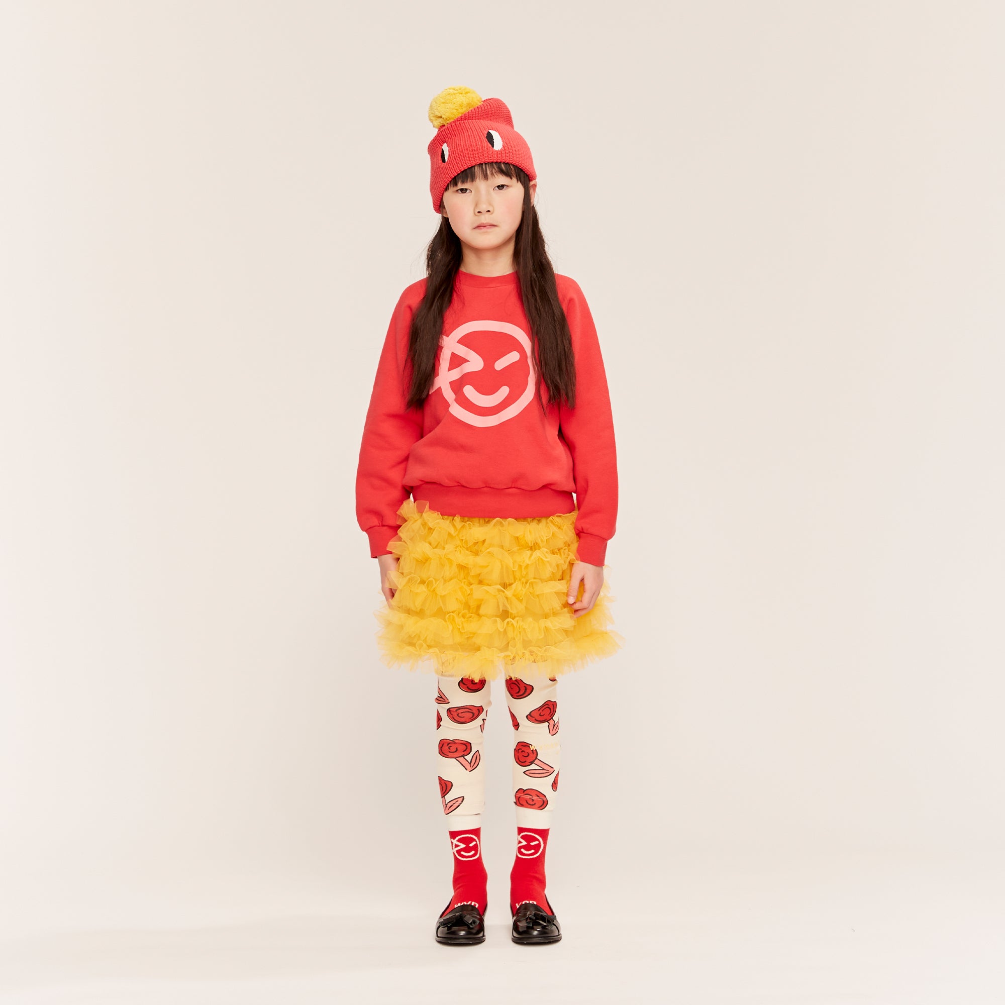 Raglan Wynk Sweat - Ladybird Red