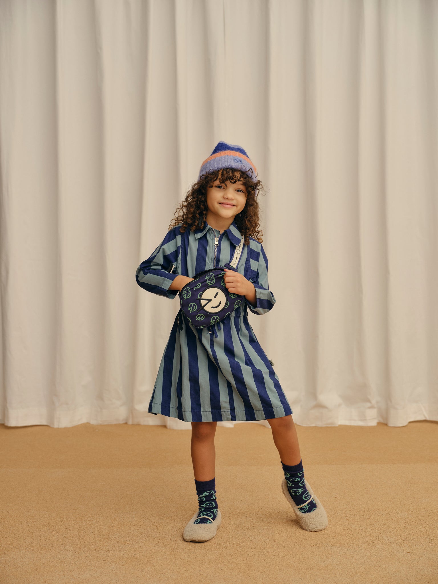 Riga Dress - Soft Green Stripe