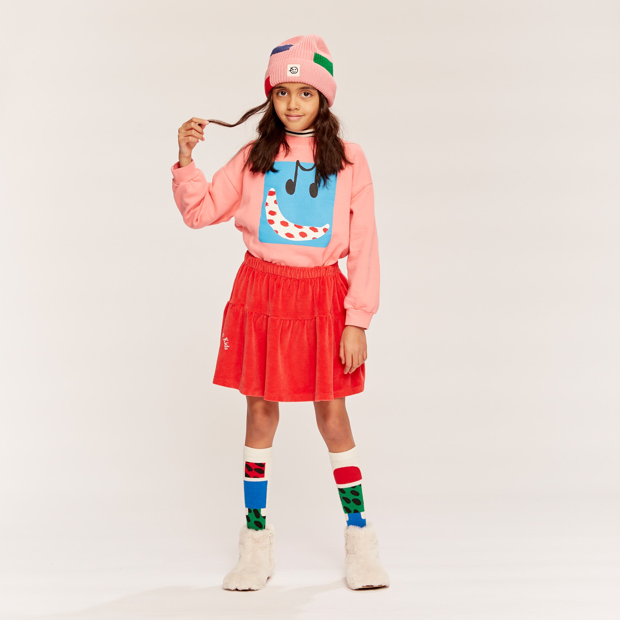 Sloth Skirt - Ladybird Red