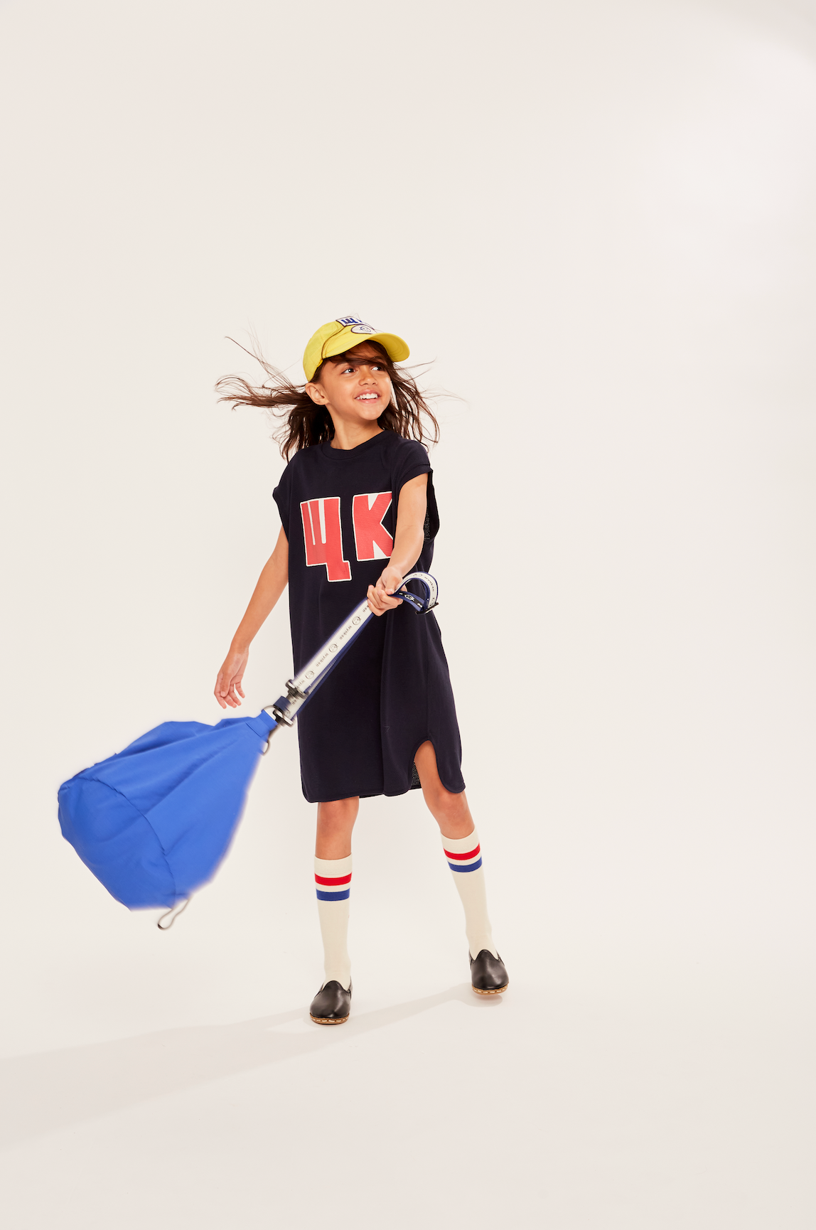 Keel Tabard Dress - Navy