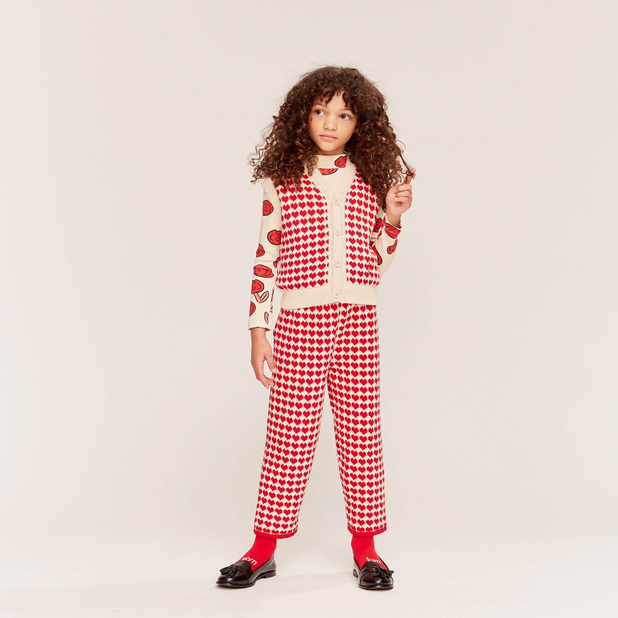 The Lovers Waistcoat - Red Mini Heart