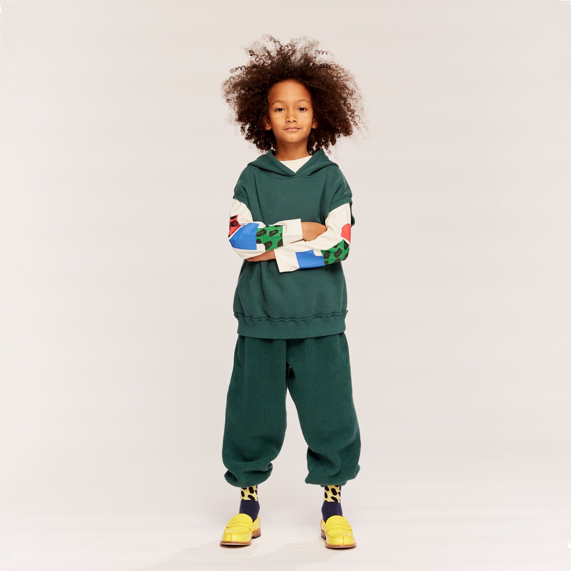 Twk Less Sleeve Hoody - Forest Green