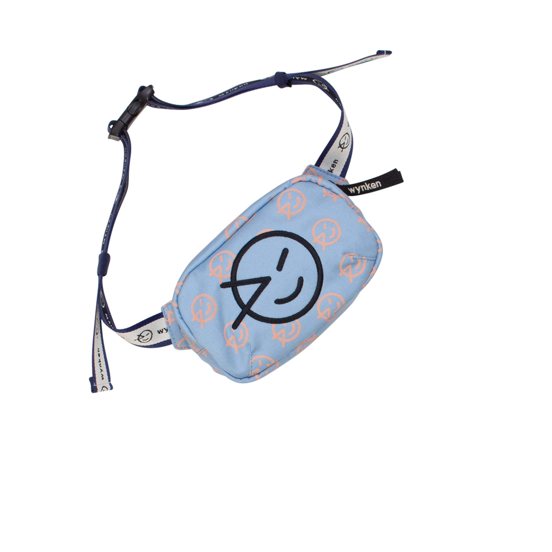 Cross Body Bag - Pale Blue / Plush Pink