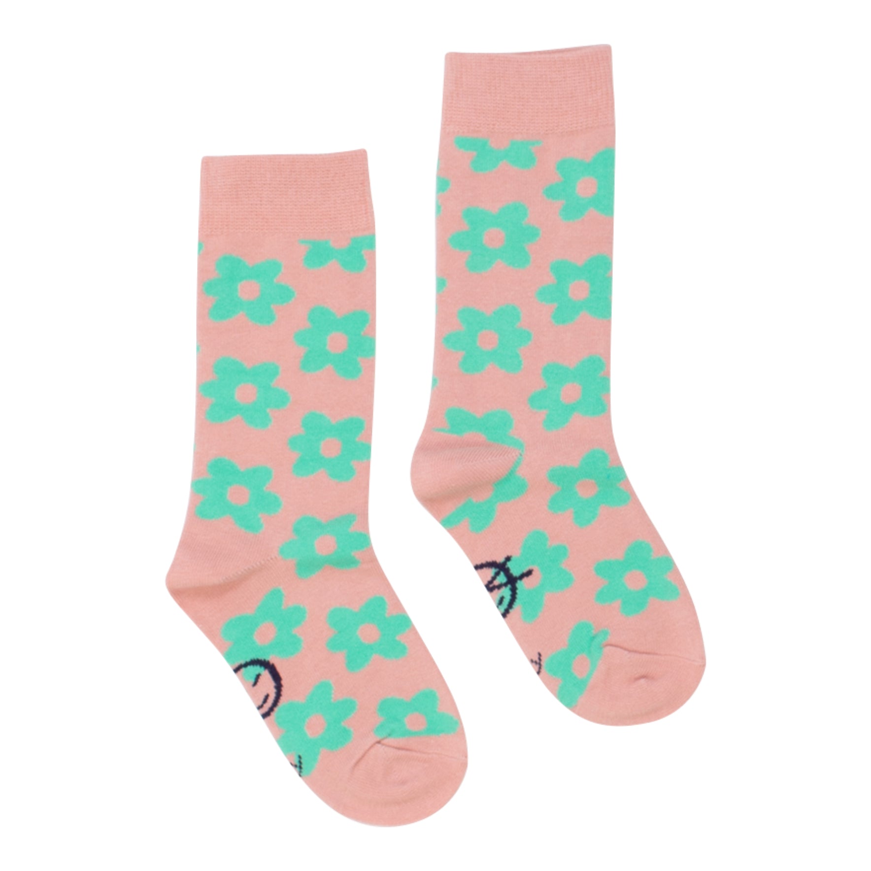 Flower Sock - Pale Pink / Tropical