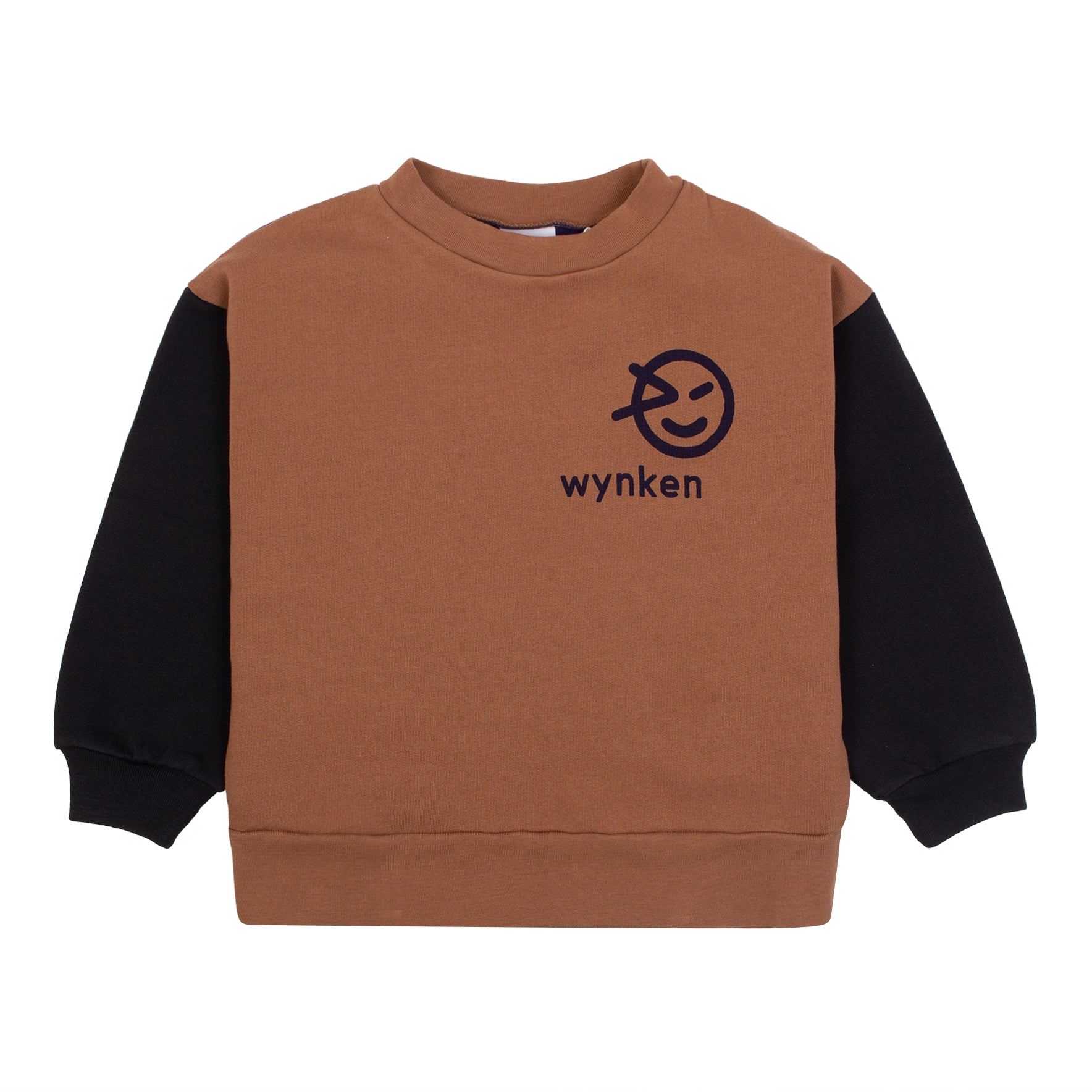 Panel Sweat - Brun, Black And Navy