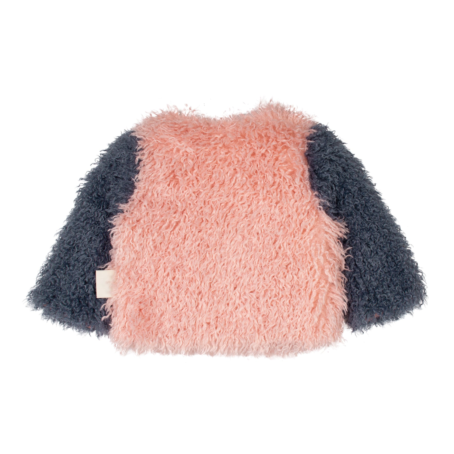 Shaggy Box Jacket - Pink / Blue