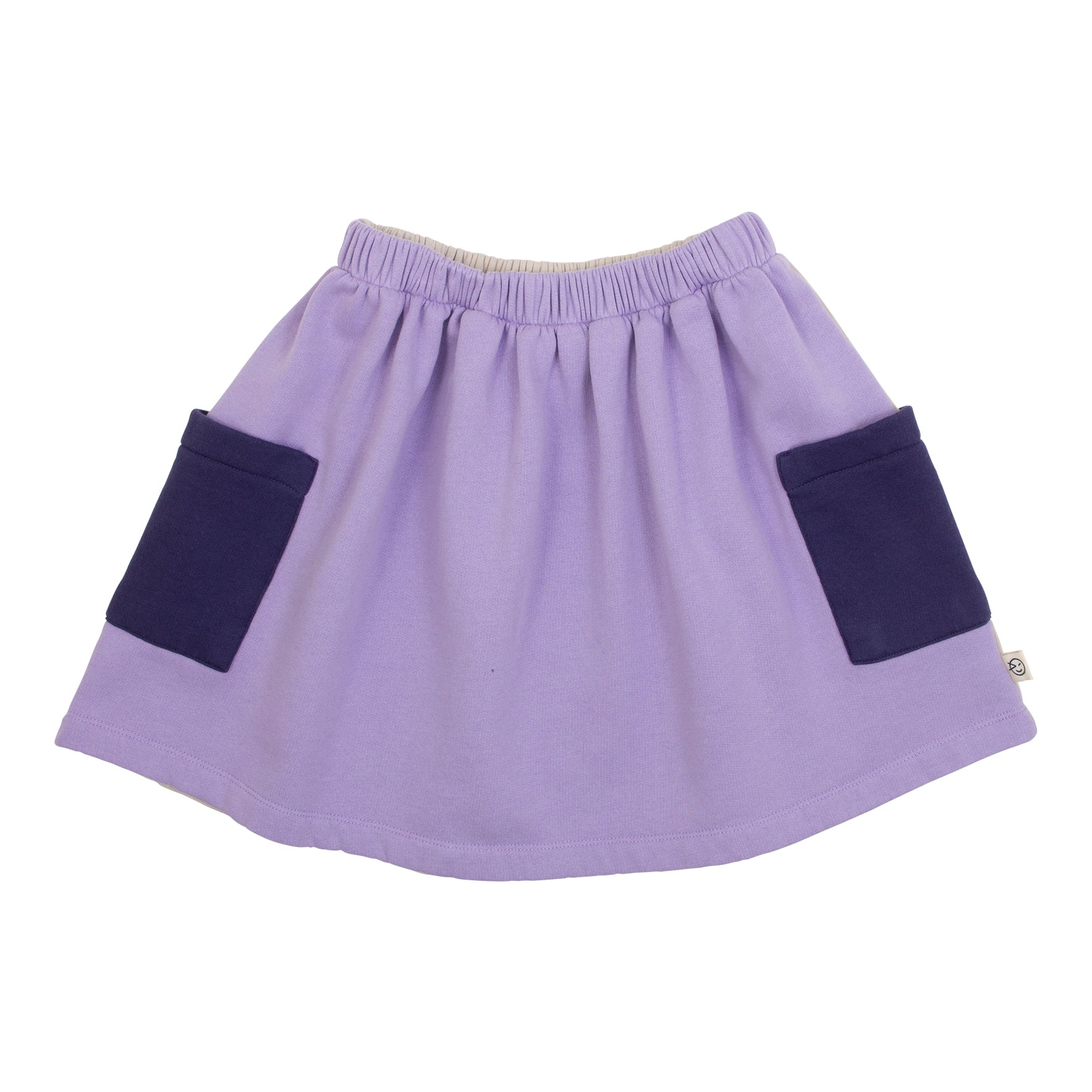 Panel Pocket Skirt - Lilac / Cool Grey / Navy