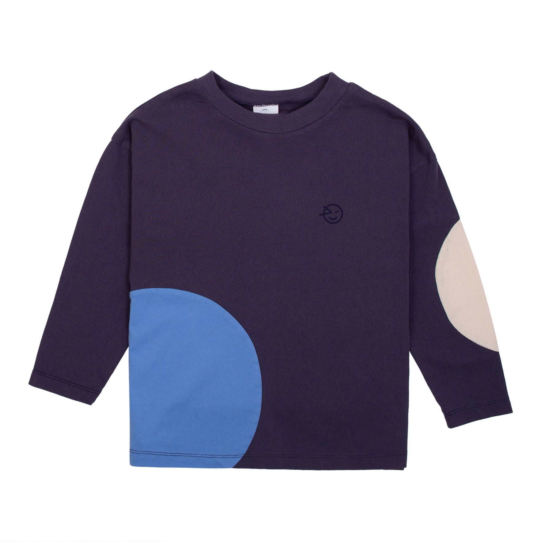 Cut And Sew Hoopla Tee - Night Blue