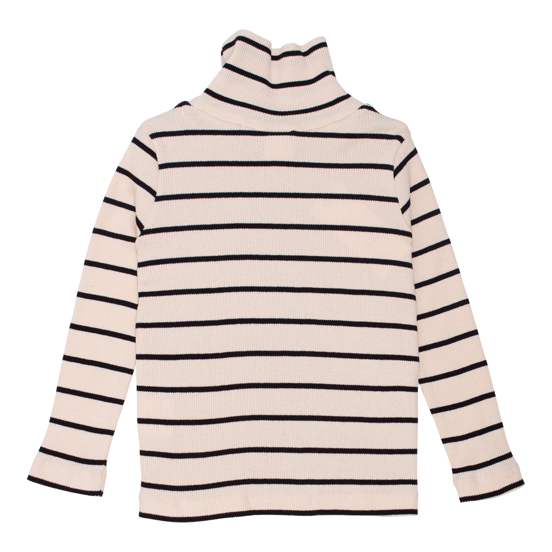 Soft Luna Roll Neck - Ecru / Black
