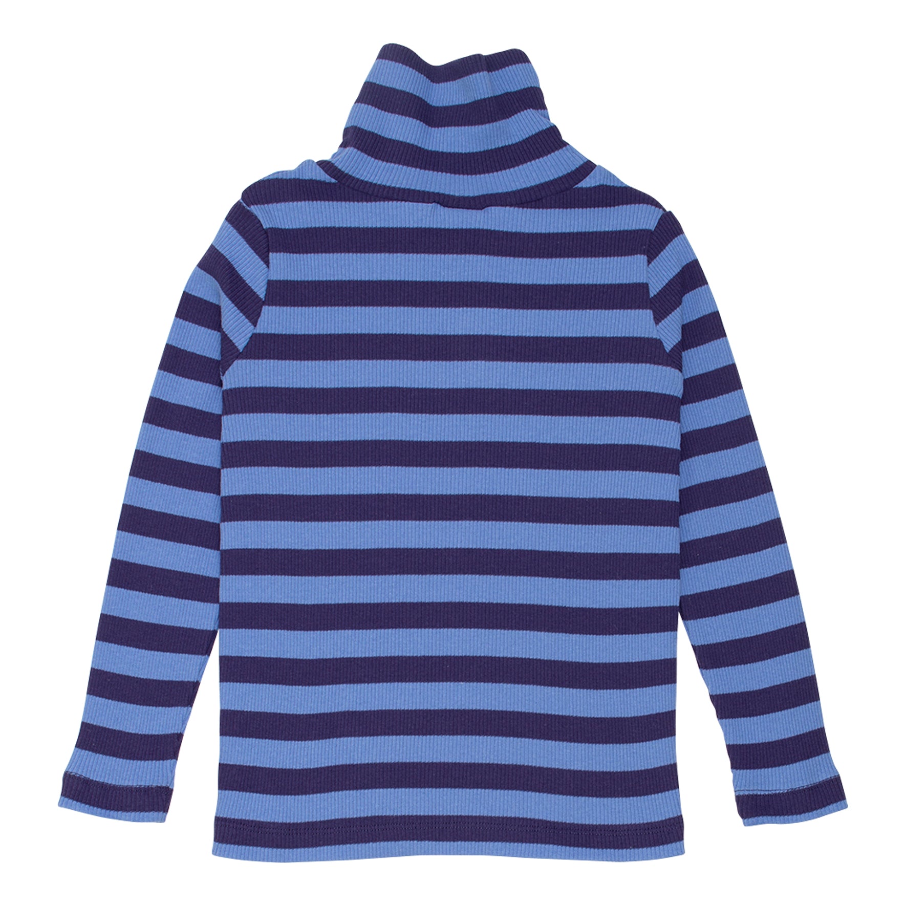 Soft Luna Roll Neck - Sky Blue / Navy