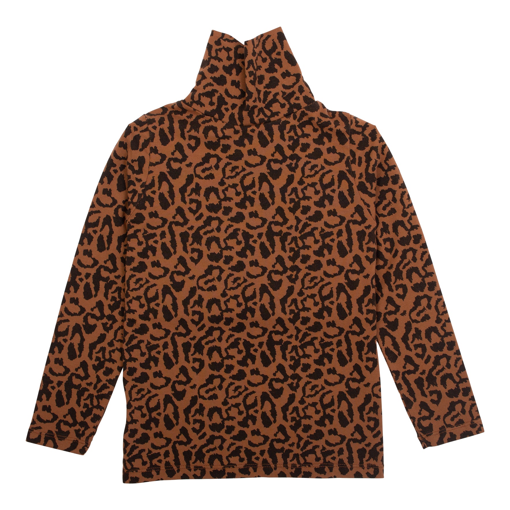 Luna Roll Neck - Brun Animal Print