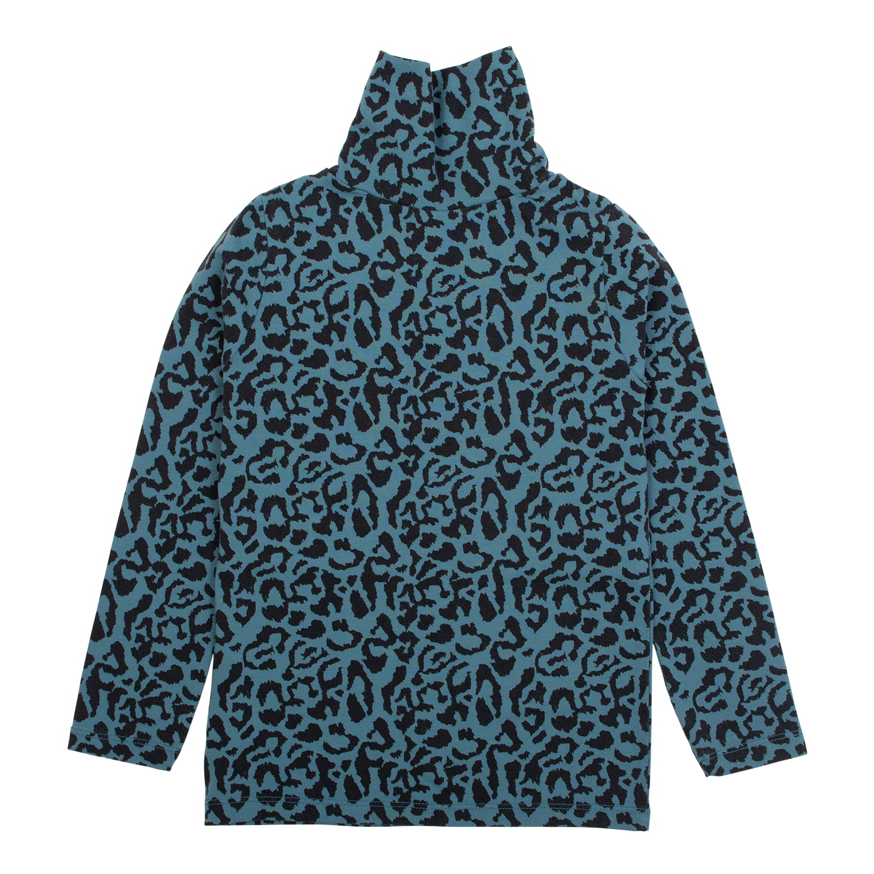 Luna Roll Neck - Frosted Green Animal Print