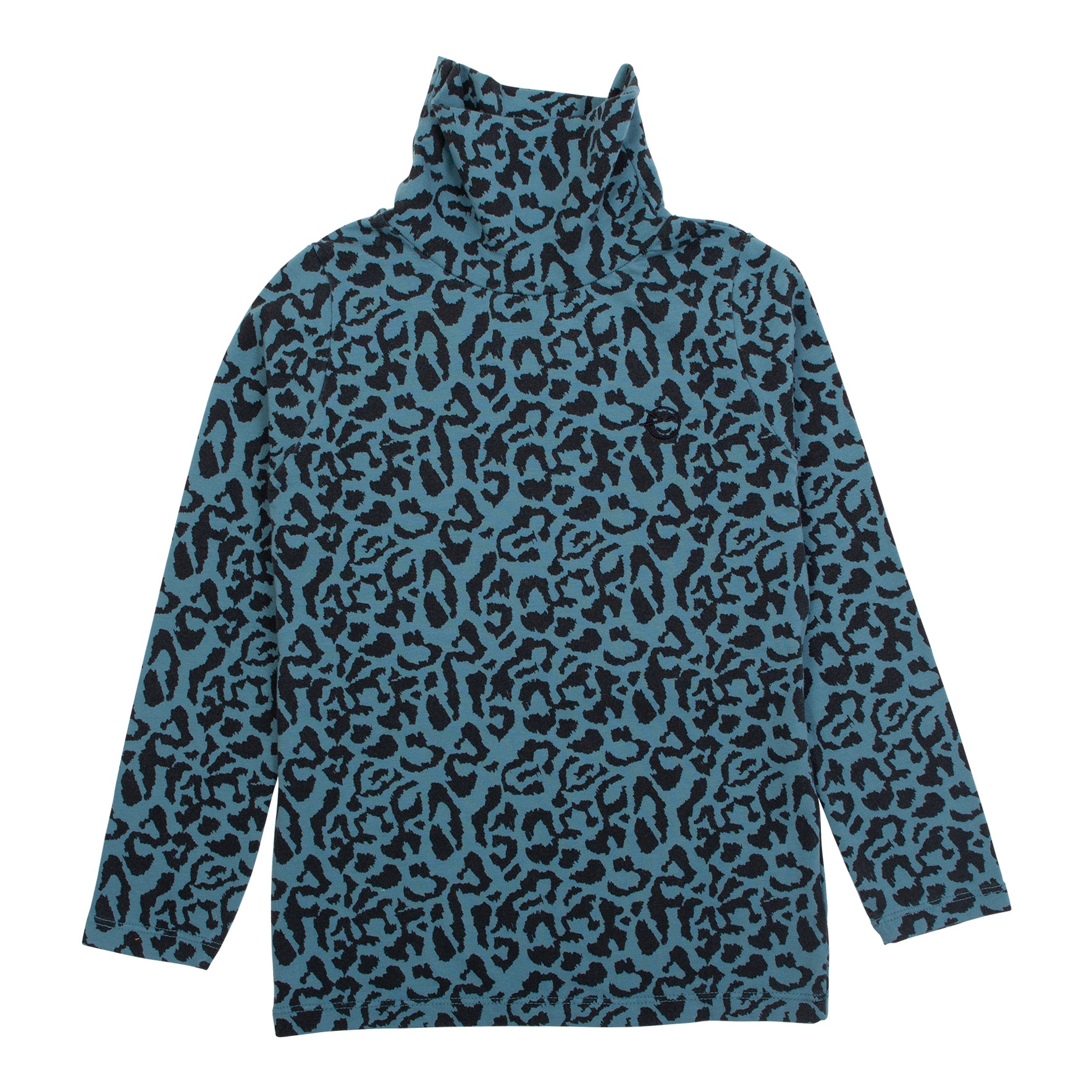 Luna Roll Neck - Frosted Green Animal Print