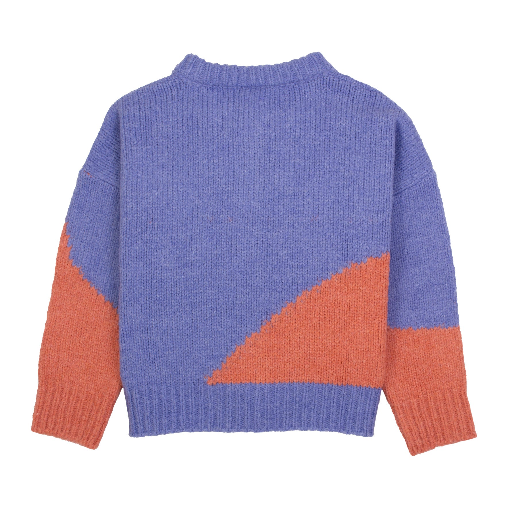 Wave Cardigan - Circus Blue / Deep Peach