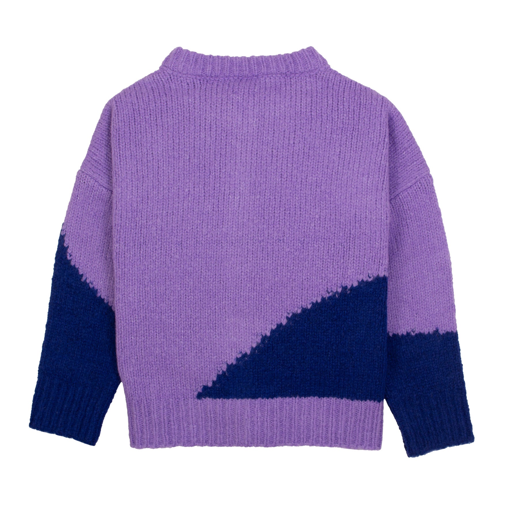 Wave Cardigan - Lilac / Night Blue