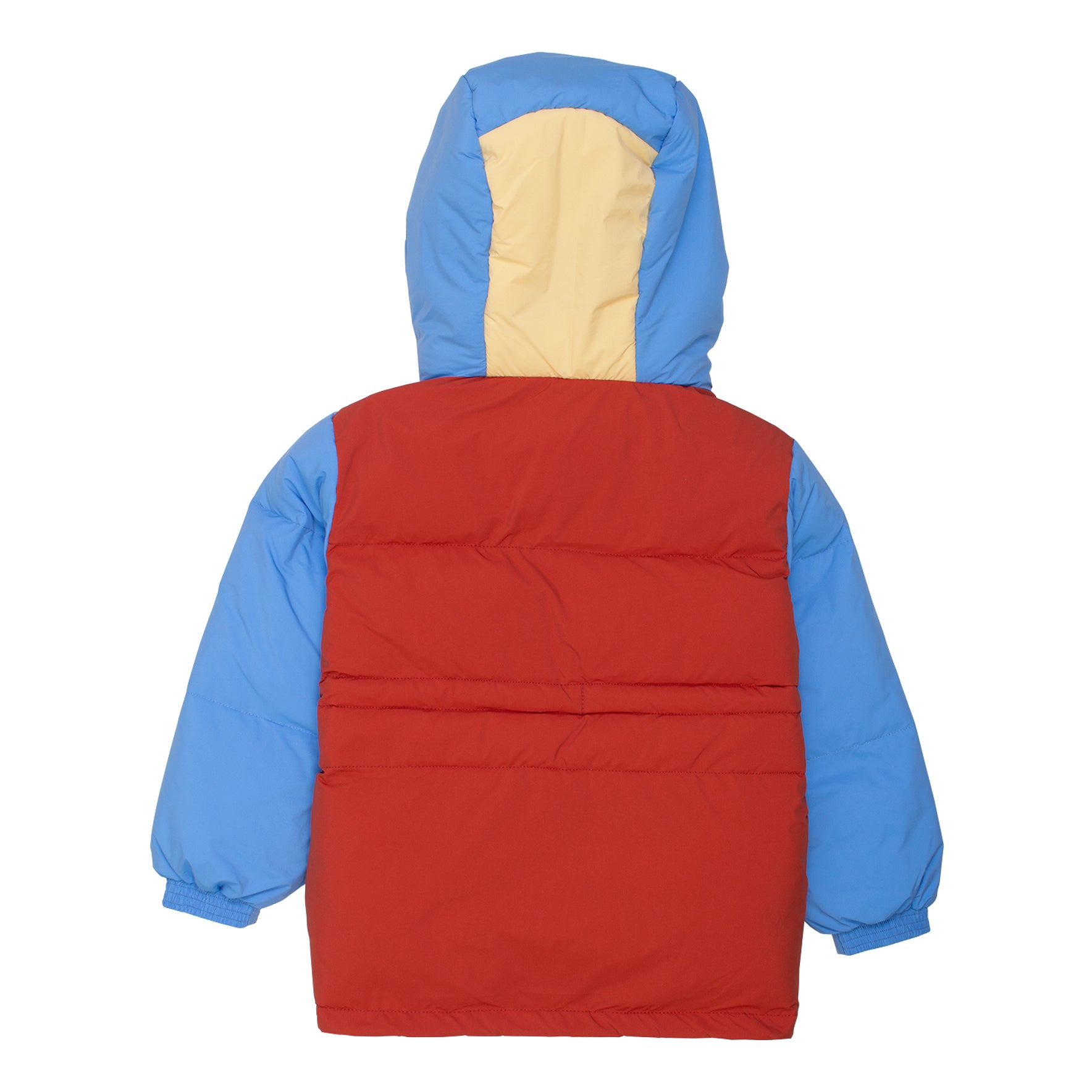 Colour Block Riga Short Jacket - Blue / Brick