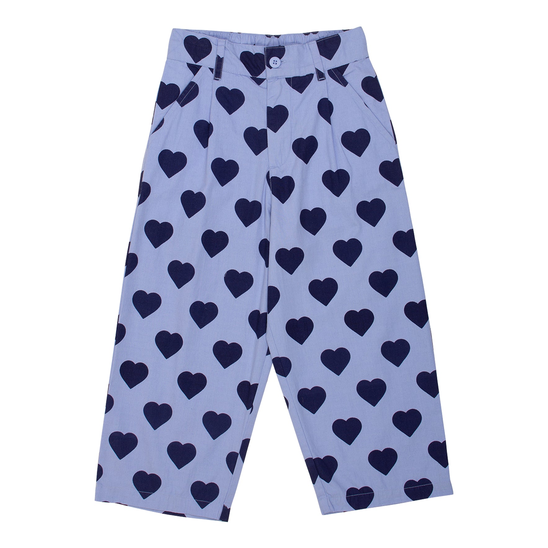 Tailored Pant - Blue Hearts