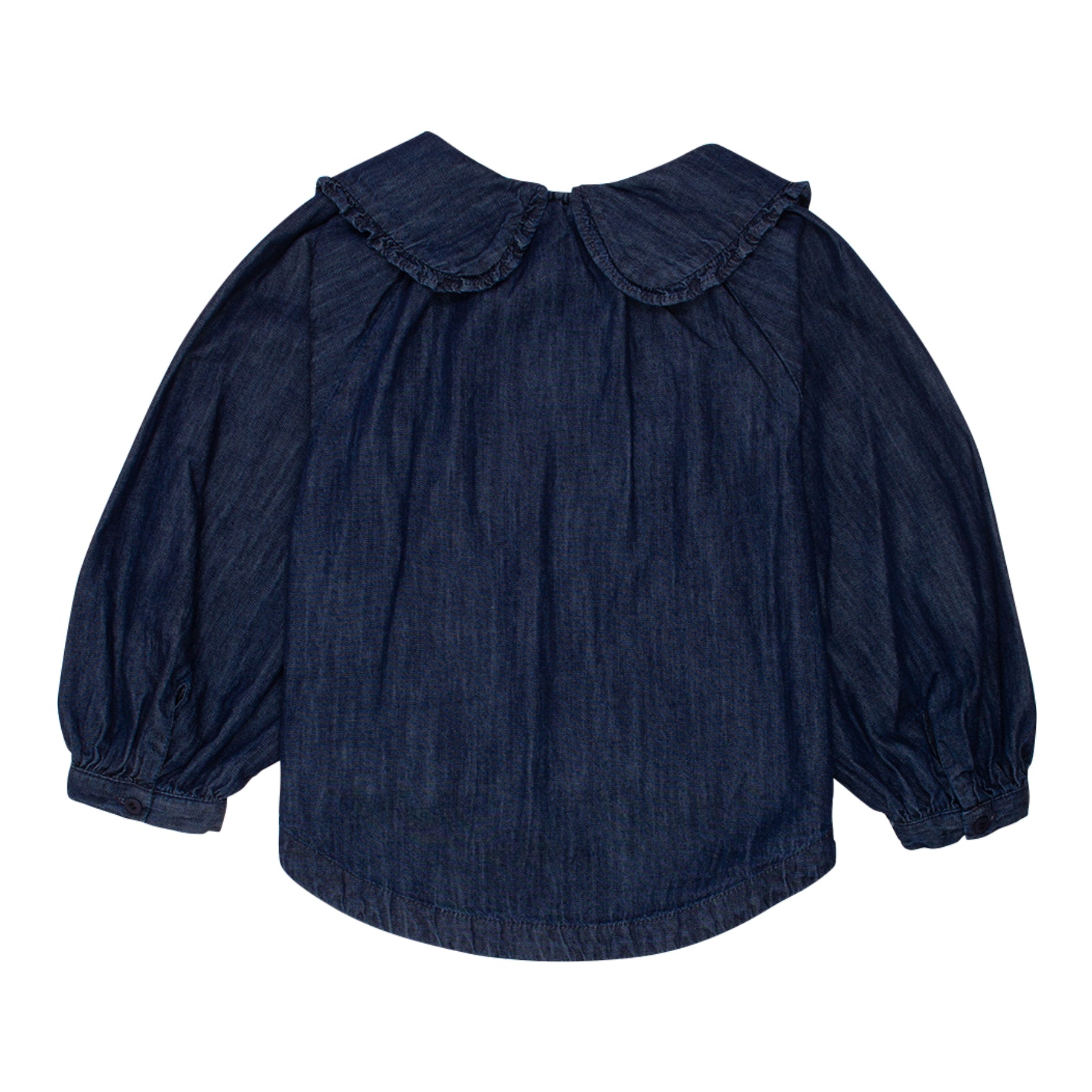 Long Sleeve Sonrisa Blouse - Mid Blue Denim