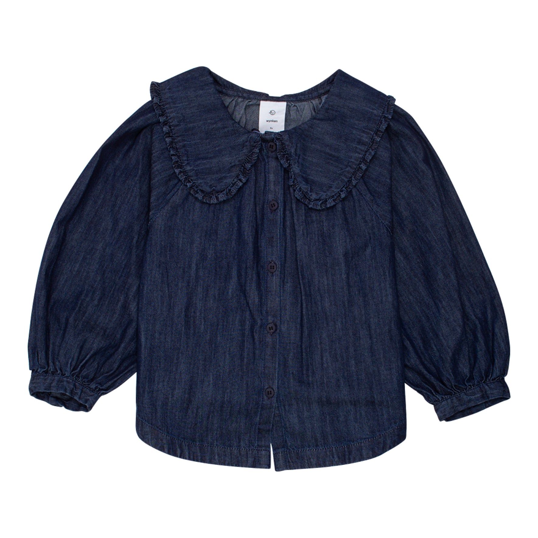 Long Sleeve Sonrisa Blouse - Mid Blue Denim