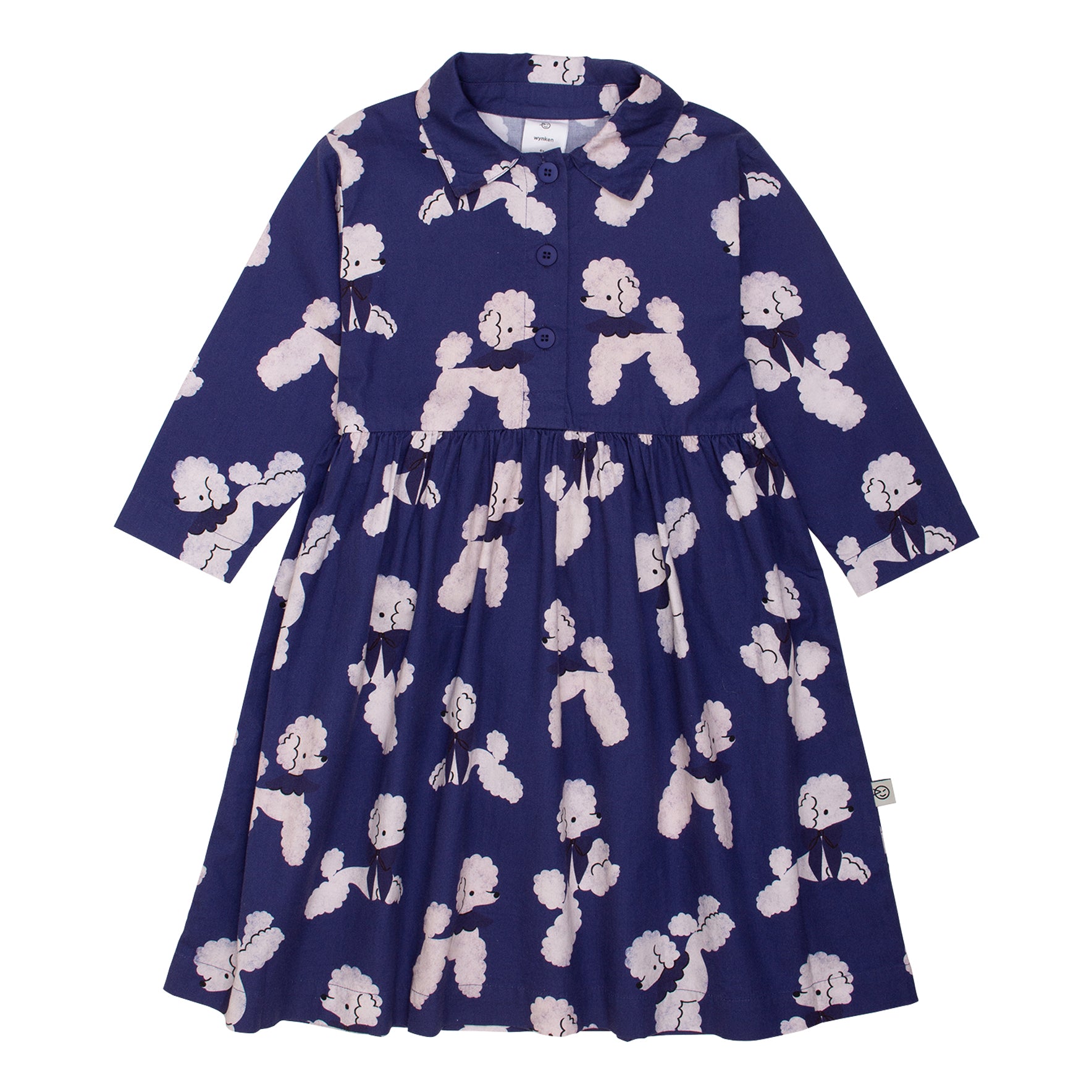 Nube Dress - Strong Blue Poodles