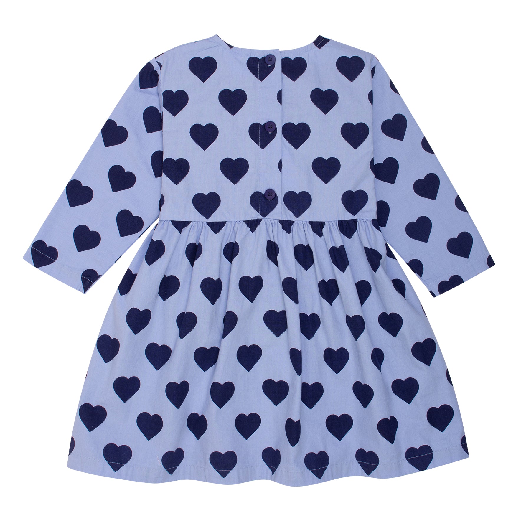 Swing Dress - Blue Hearts