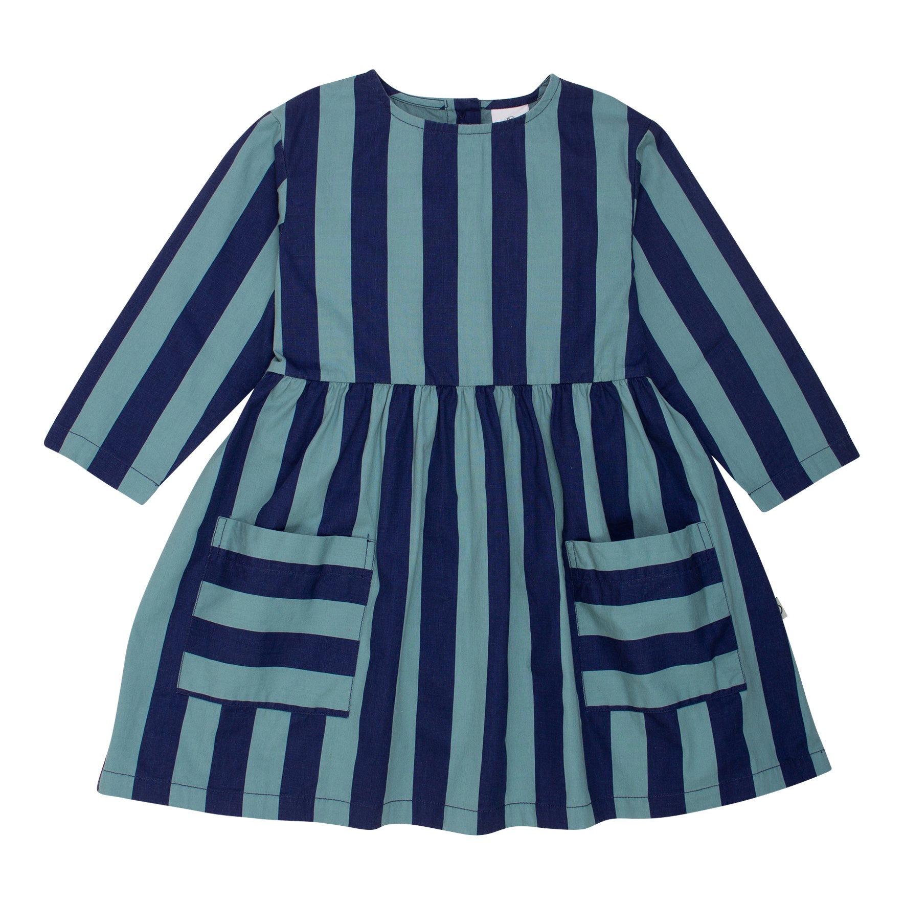 Swing Dress - Soft Green Stripe