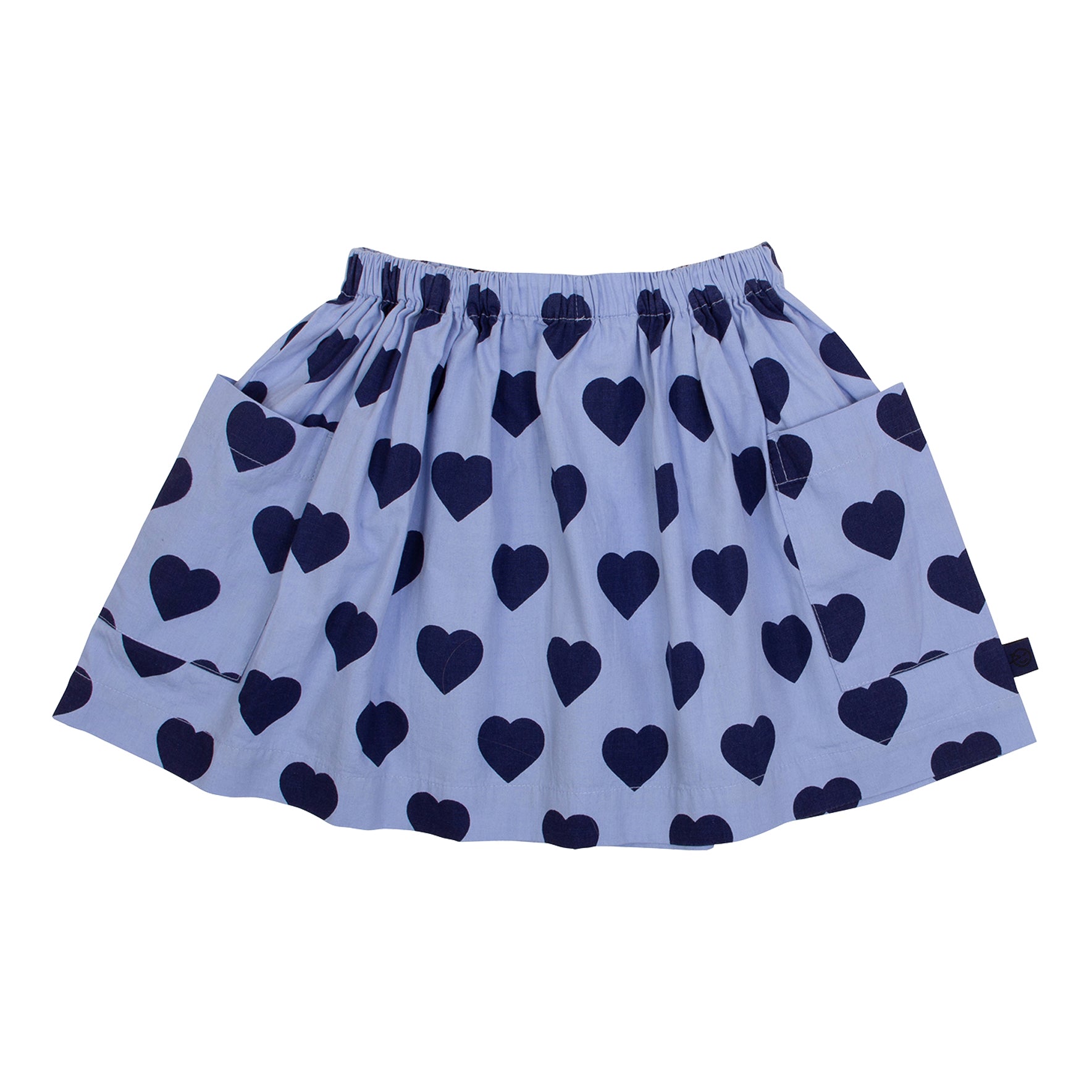 Swing Skirt - Blue Hearts