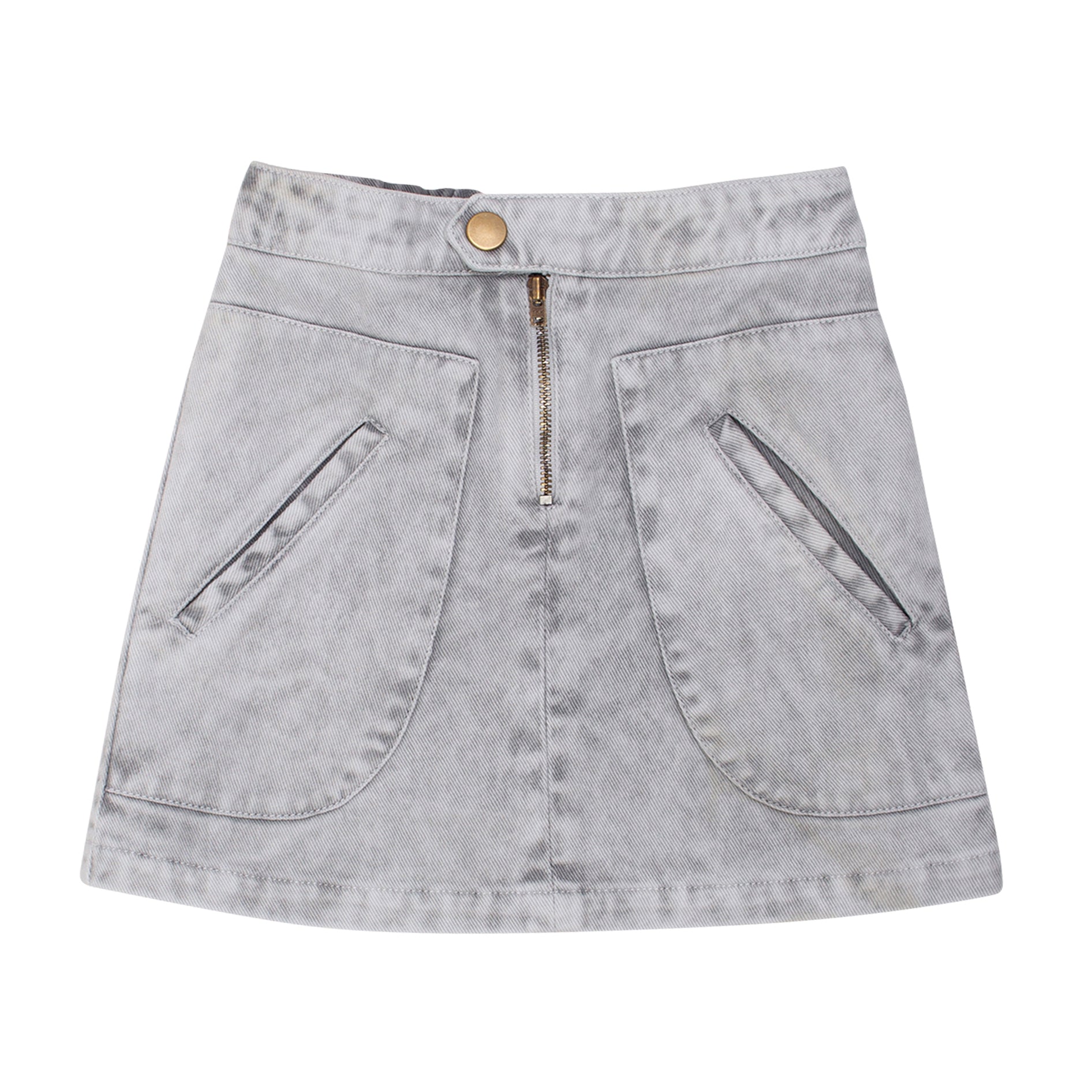 Riga Skirt - Icey Grey Denim