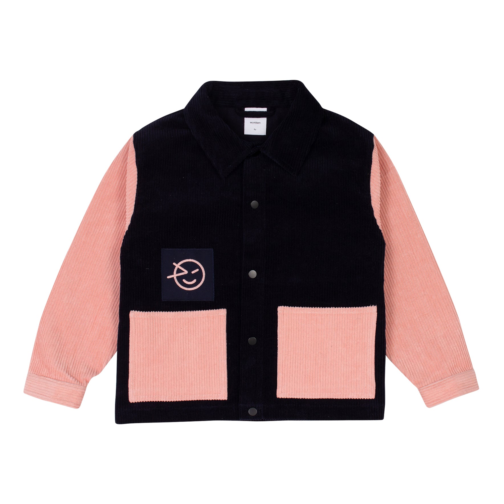 Panelled Discovery Jacket - Rich Navy / Pink