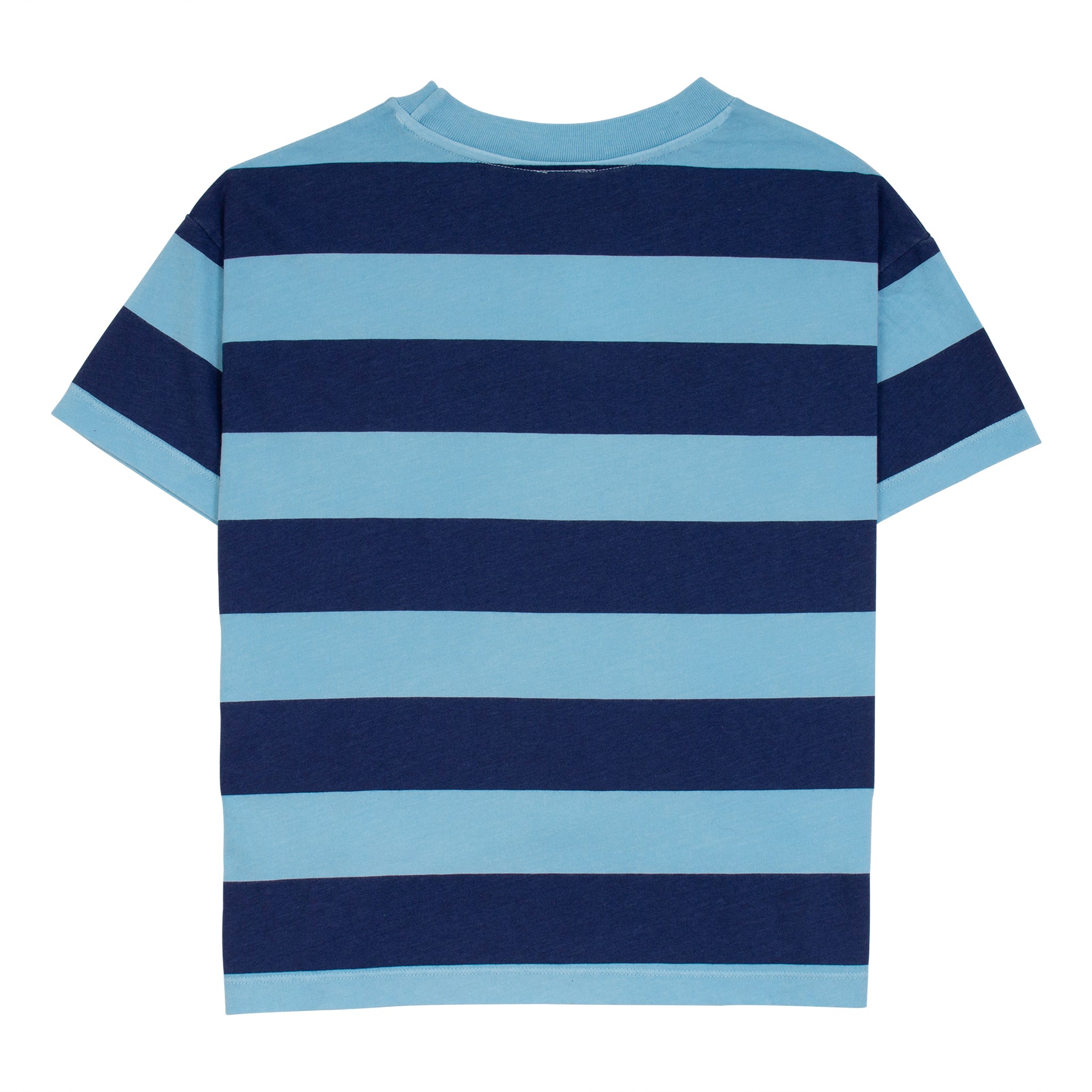 Wide Stripe Tee - Turquoise/Navy