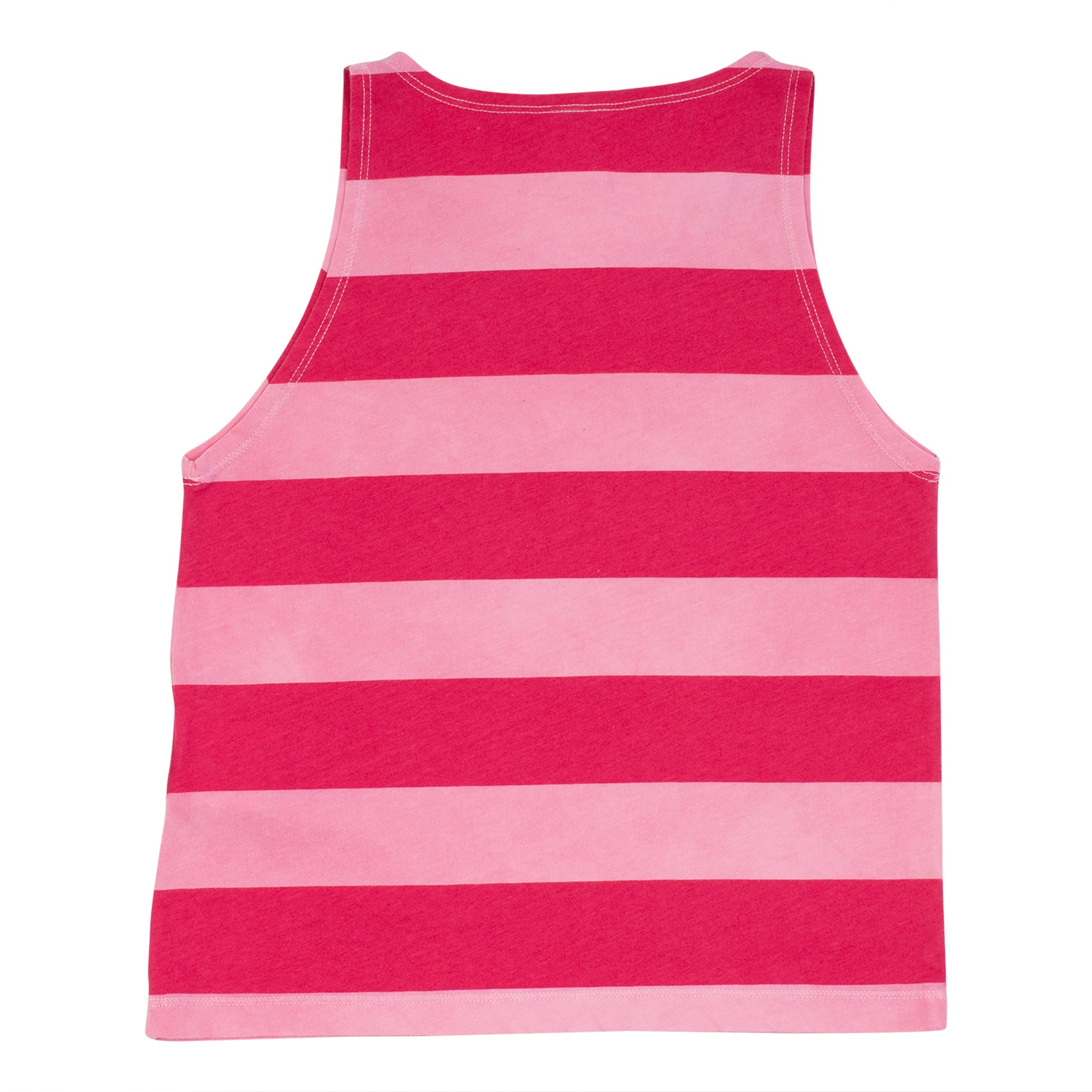 Wide Stripe Vest - Pop Pink/Magenta