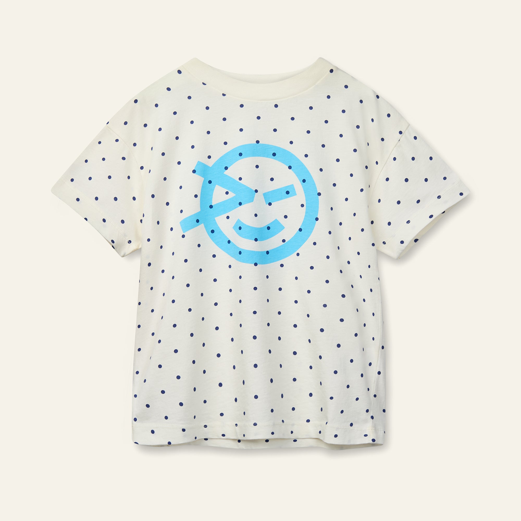 Wynken Tee - Ecru / Sky Blue