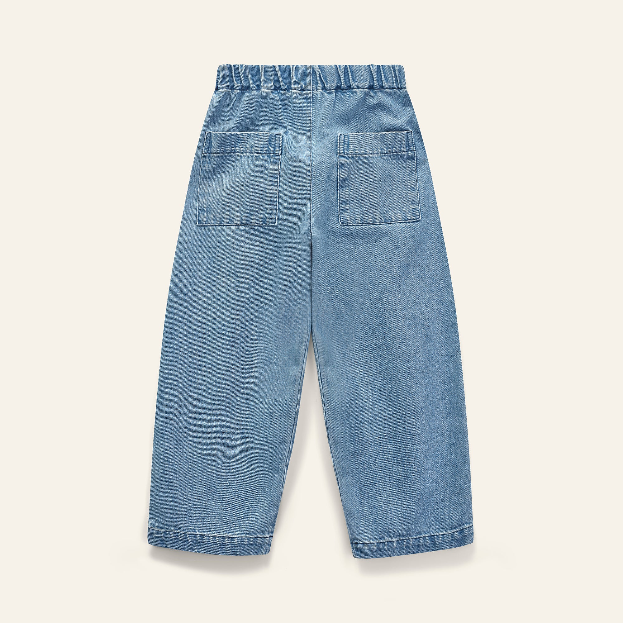 Denim Patch Pant - Mid Bleach Wash – Wynken