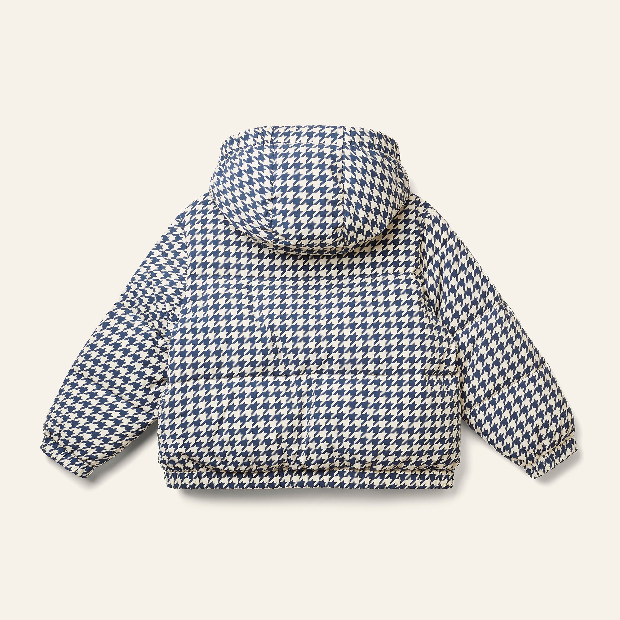 Burletta Down Jacket - Navy Dogtooth