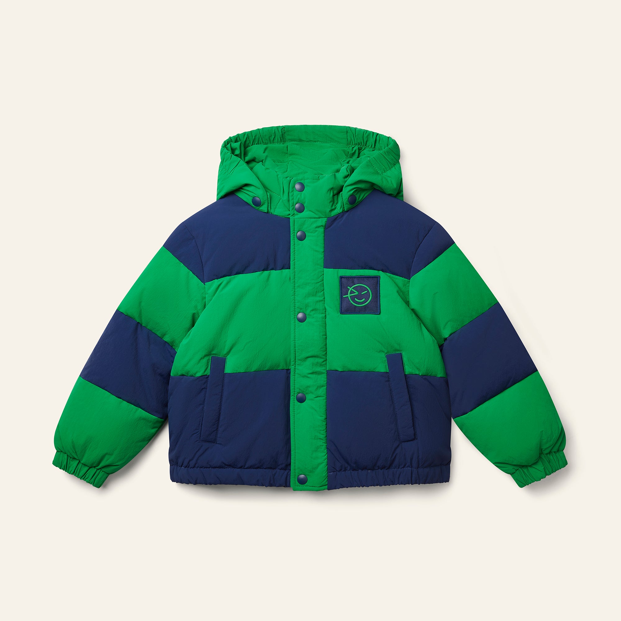 Burletta Down Jacket - Navy / Green
