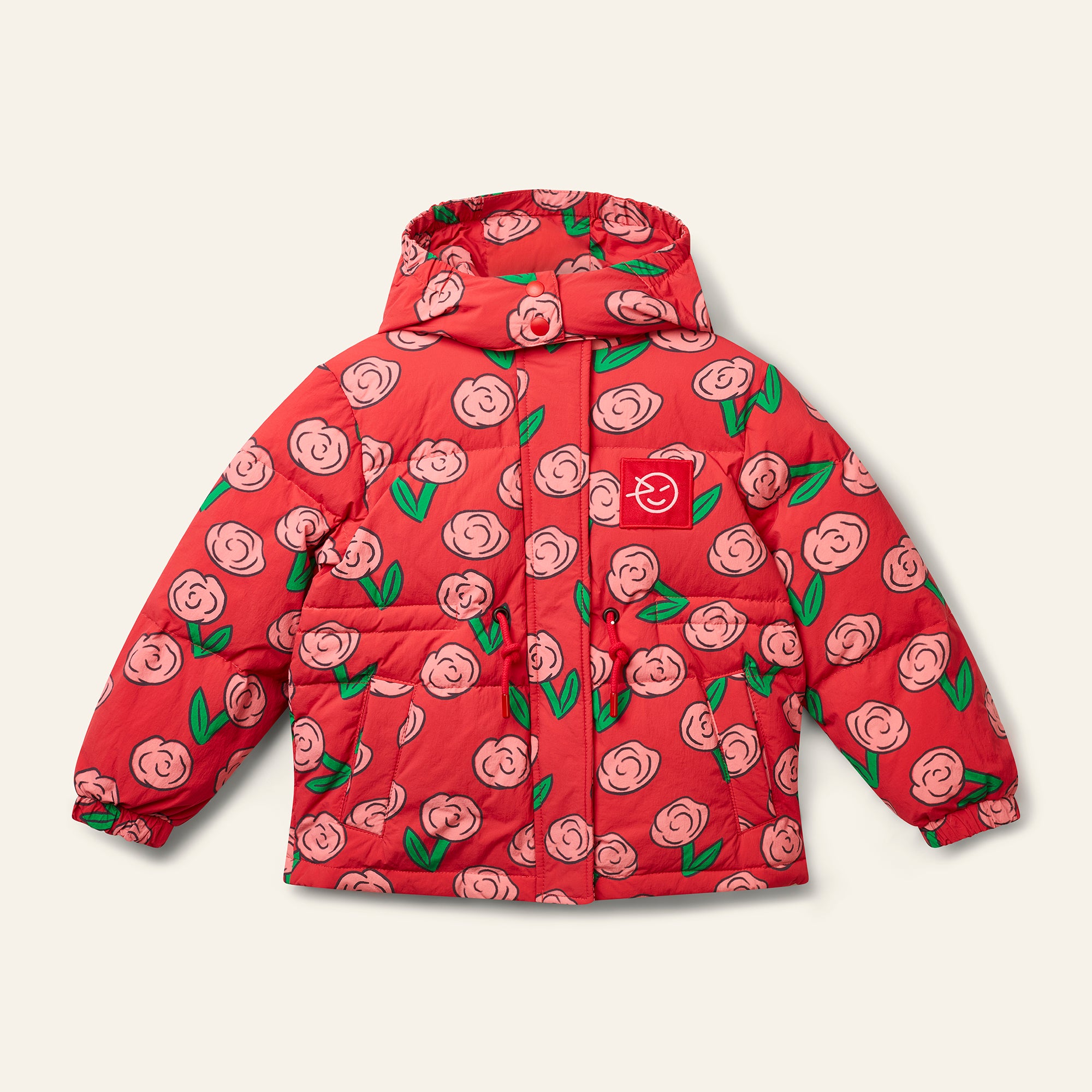 Kukka Down Jacket - Dancing Dahlia