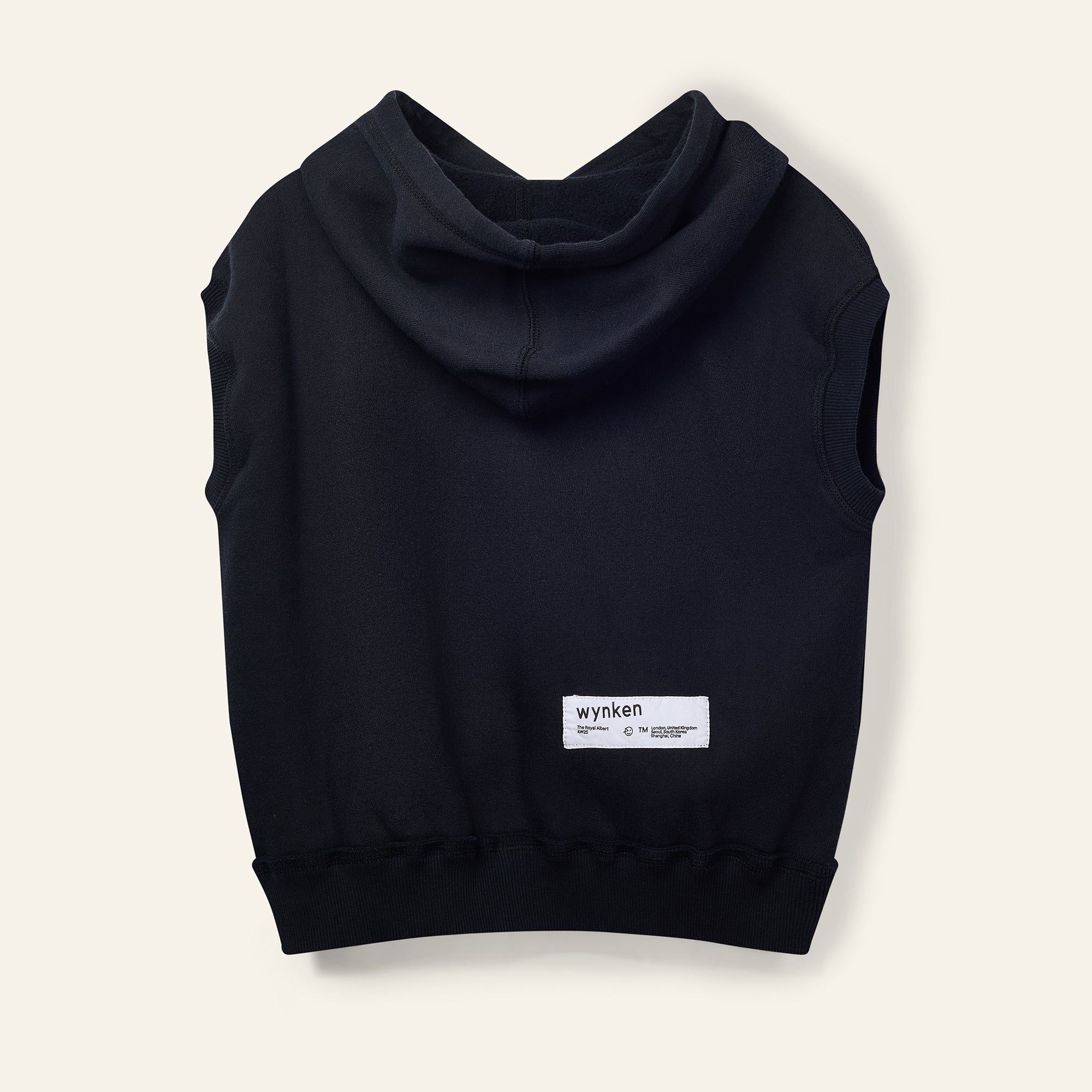 Twk Less Sleeve Hoody - Black
